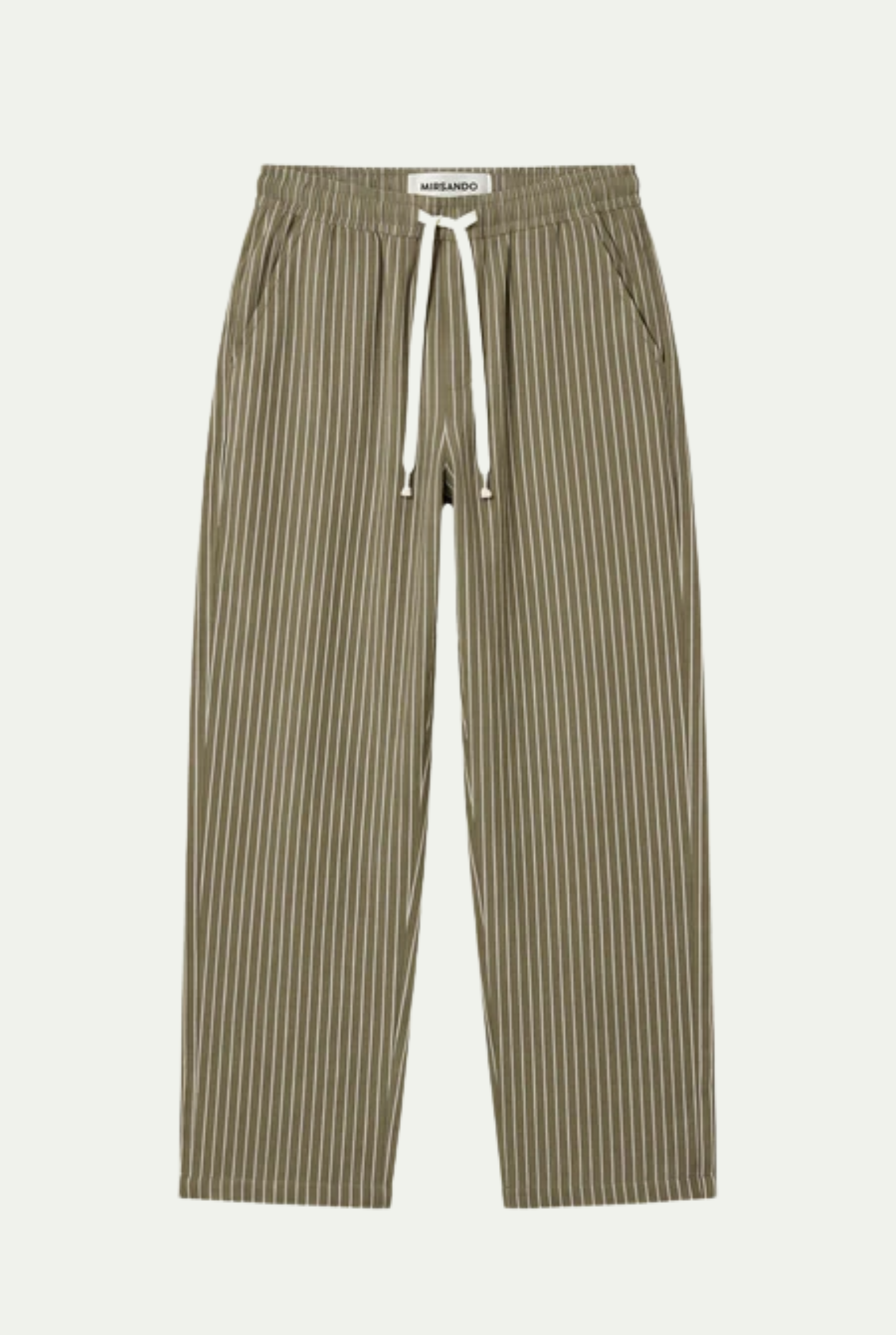 Raffaele™ Pinstripe Linen Pants Olive