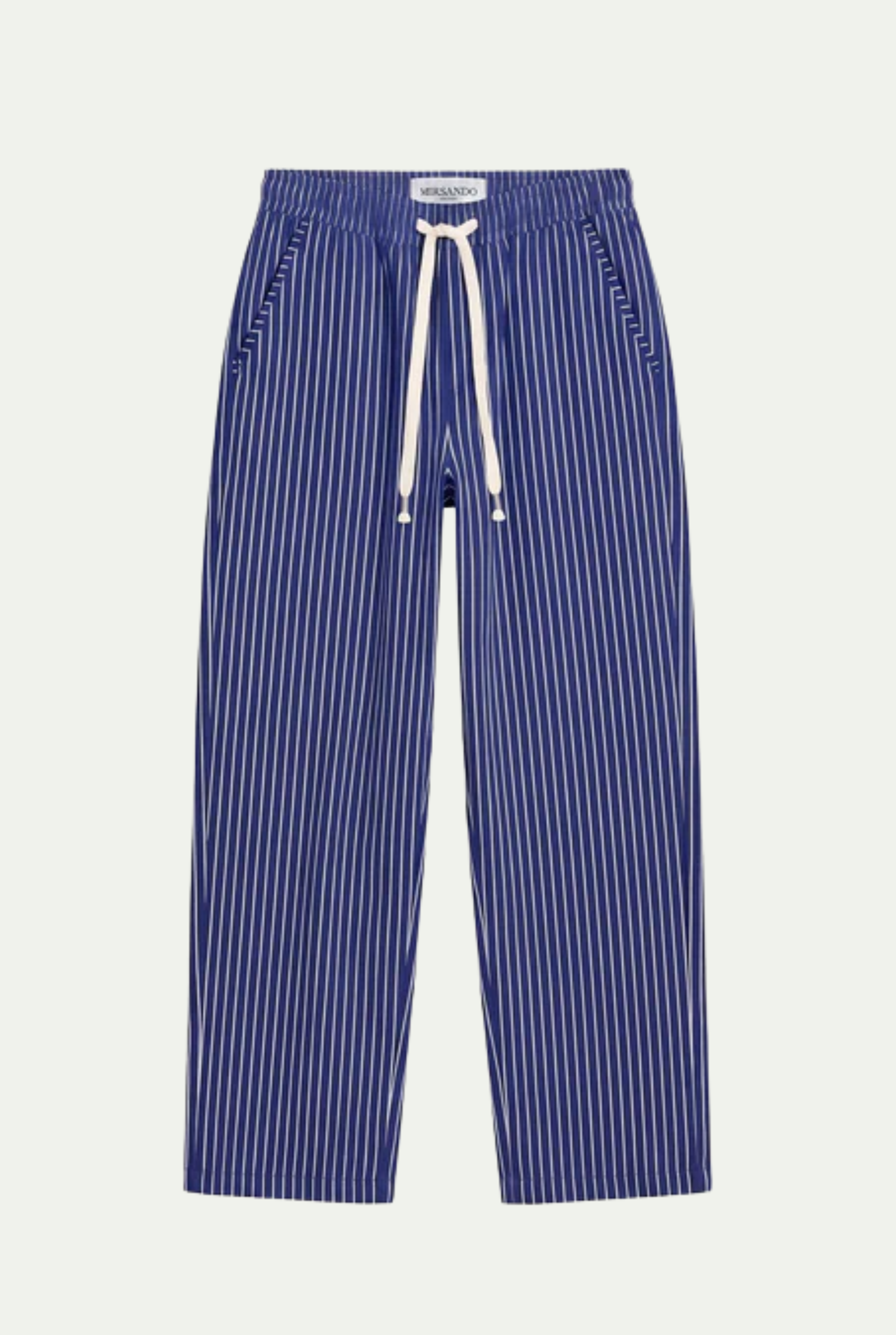 Raffaele™ Pinstripe Linen Pants Blue