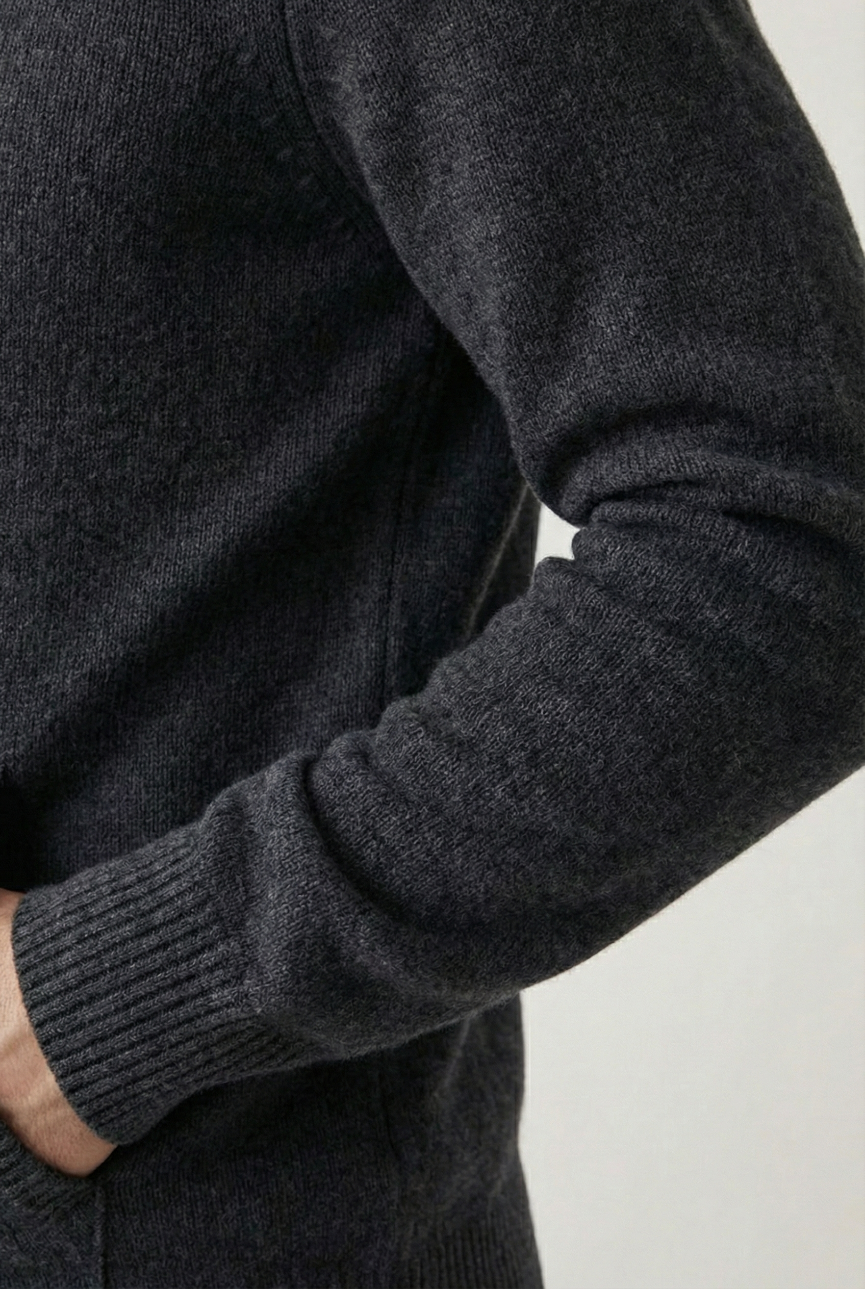 Pure Cashmere Leisure Set – Charcoal