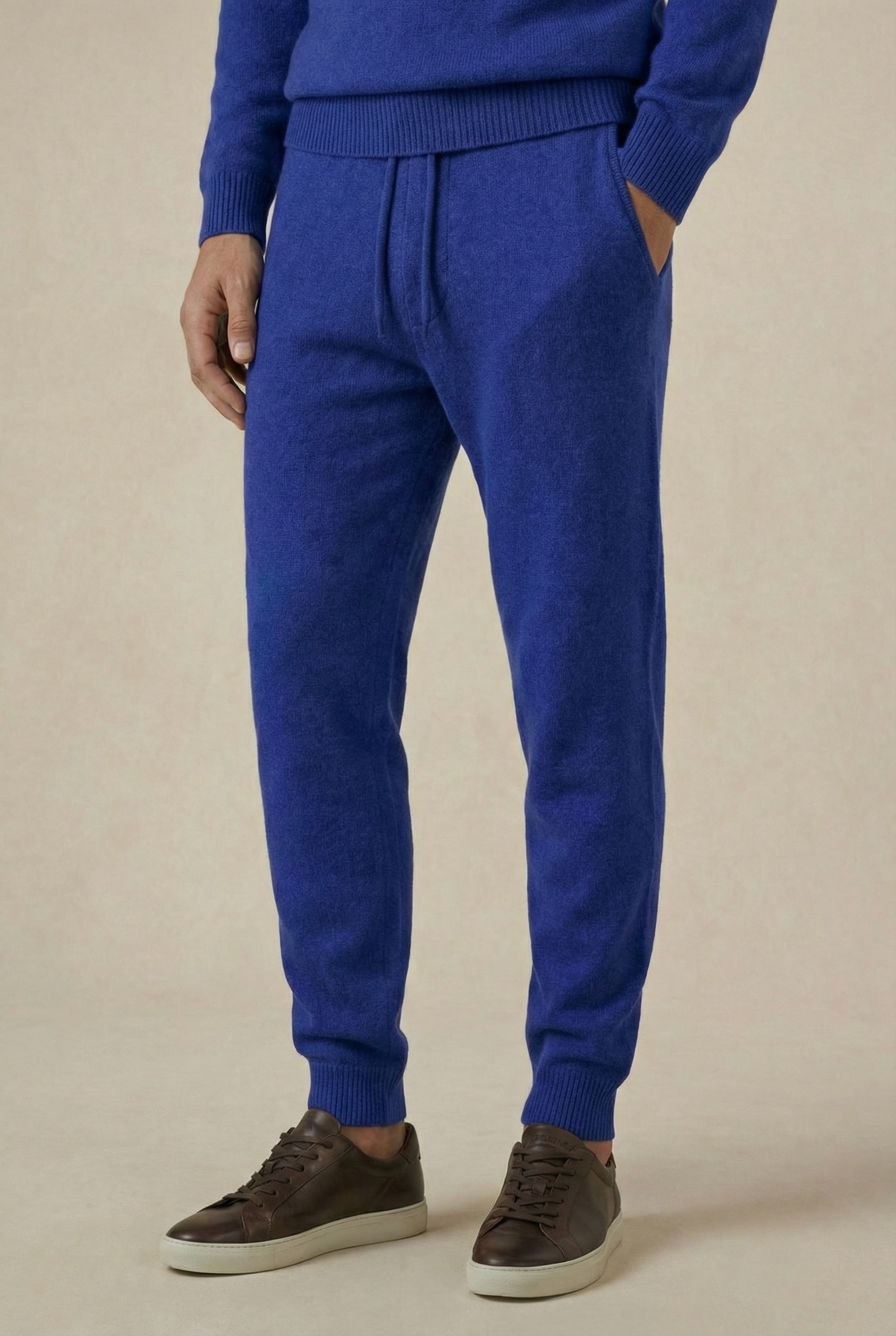 Pure Cashmere Leisure Set – Cobalt Blue
