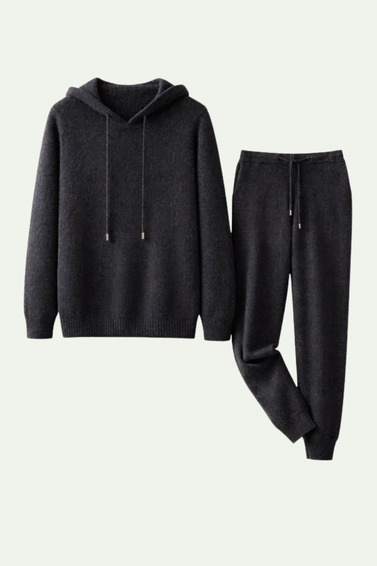 Pure Cashmere Leisure Set – Charcoal
