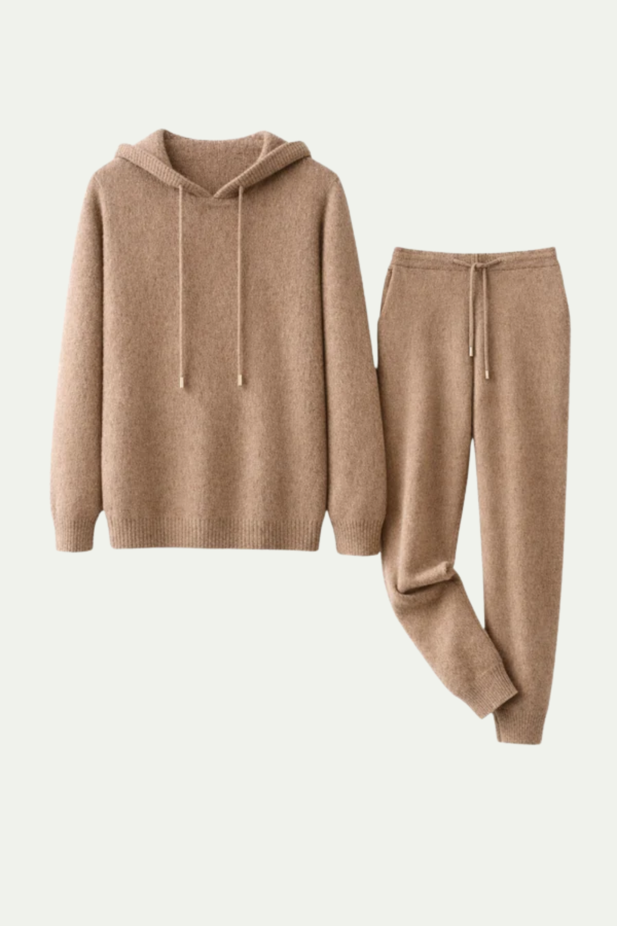 Pure Cashmere Leisure Set – Luxury Sand