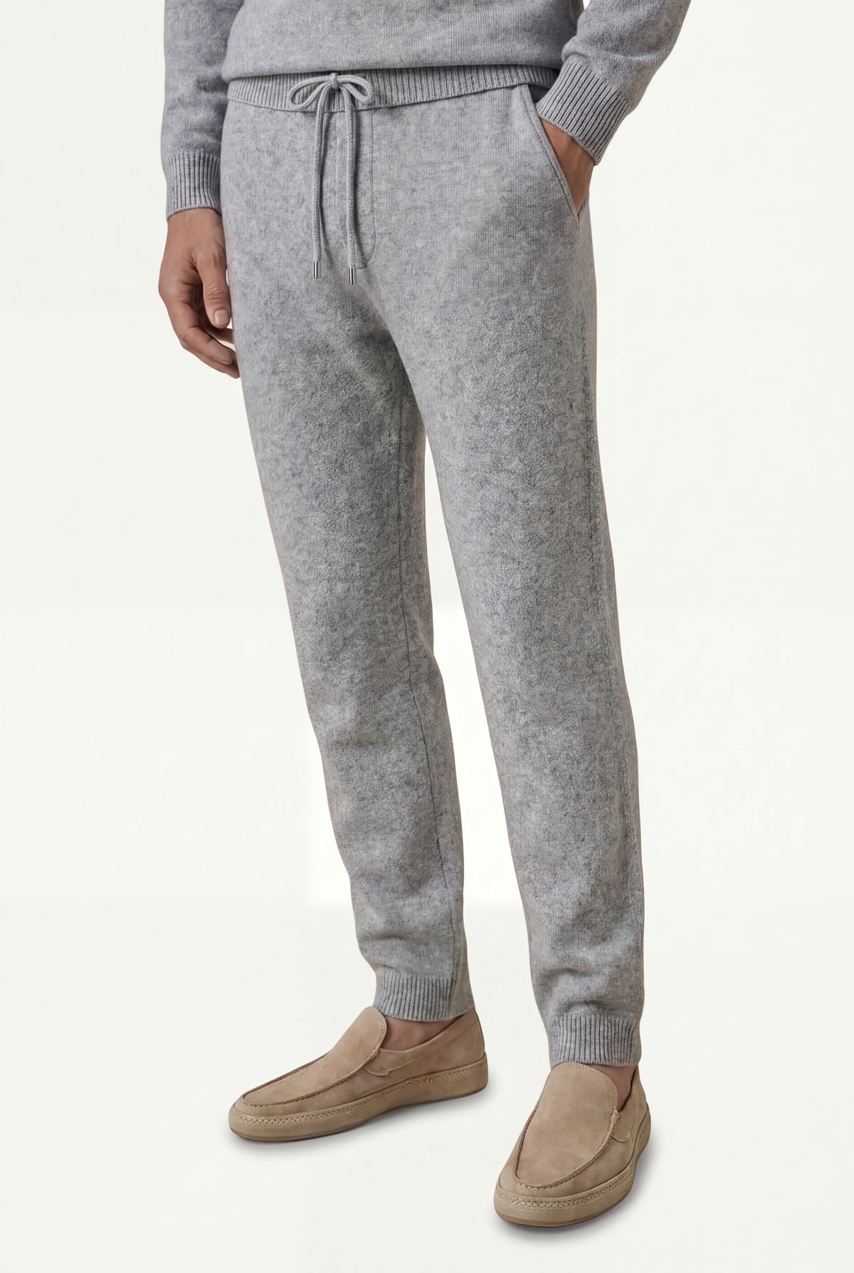 Pure Cashmere Leisure Set – Arctic Grey