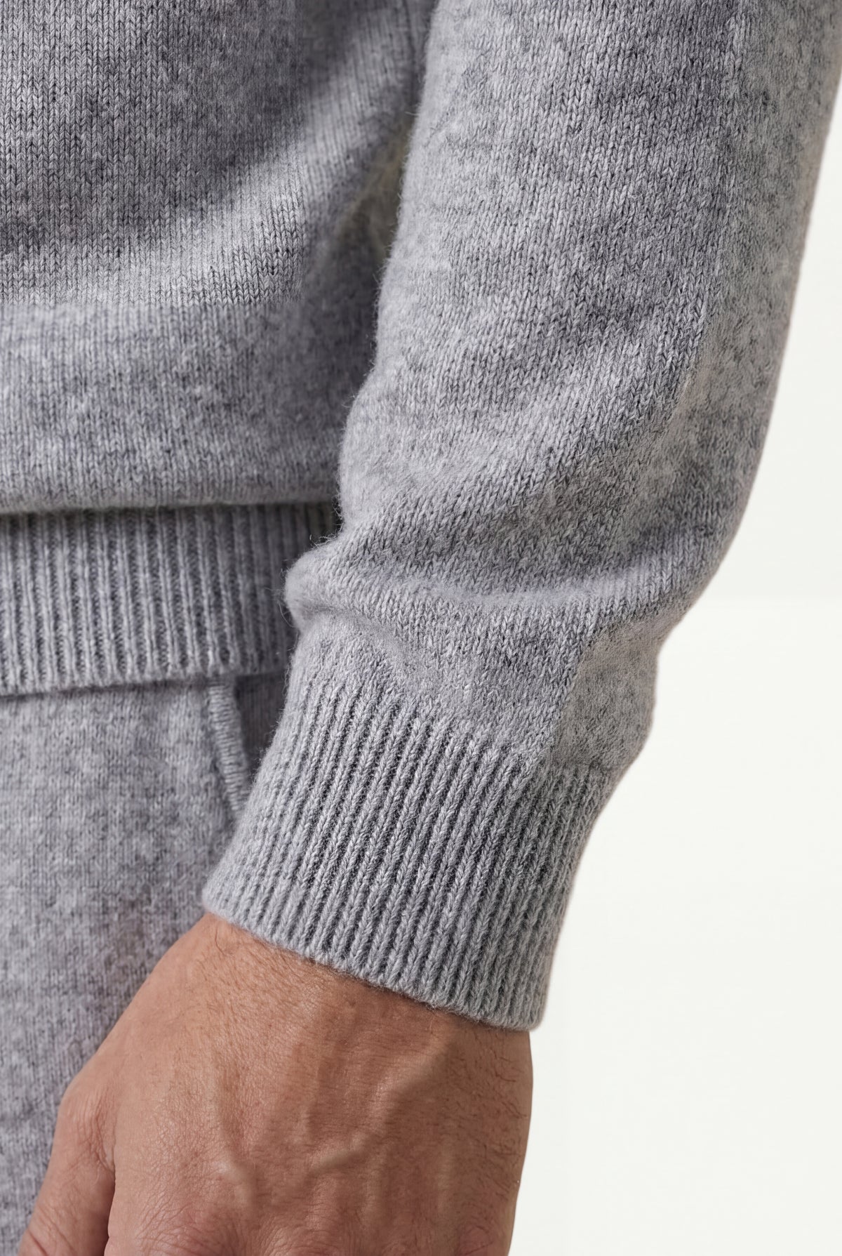 Pure Cashmere Leisure Set – Arctic Grey
