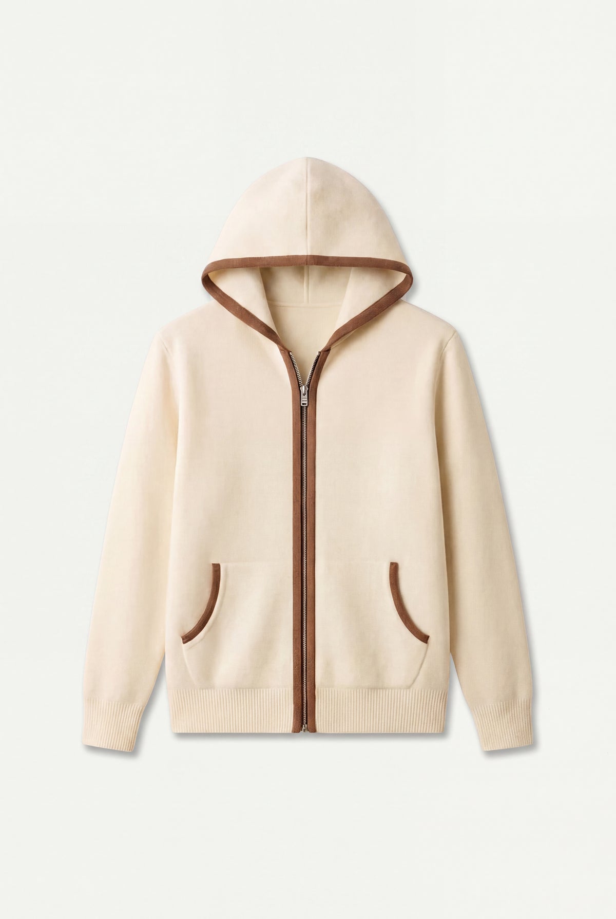 Cashmere Hooded Cardigan Cream