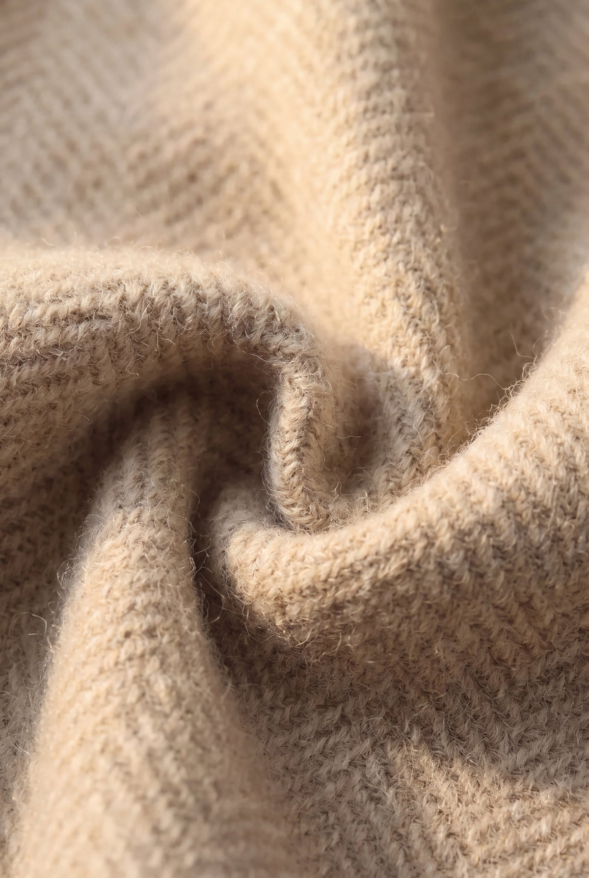 Mirsino Zip Set Camel Pure Cashmere