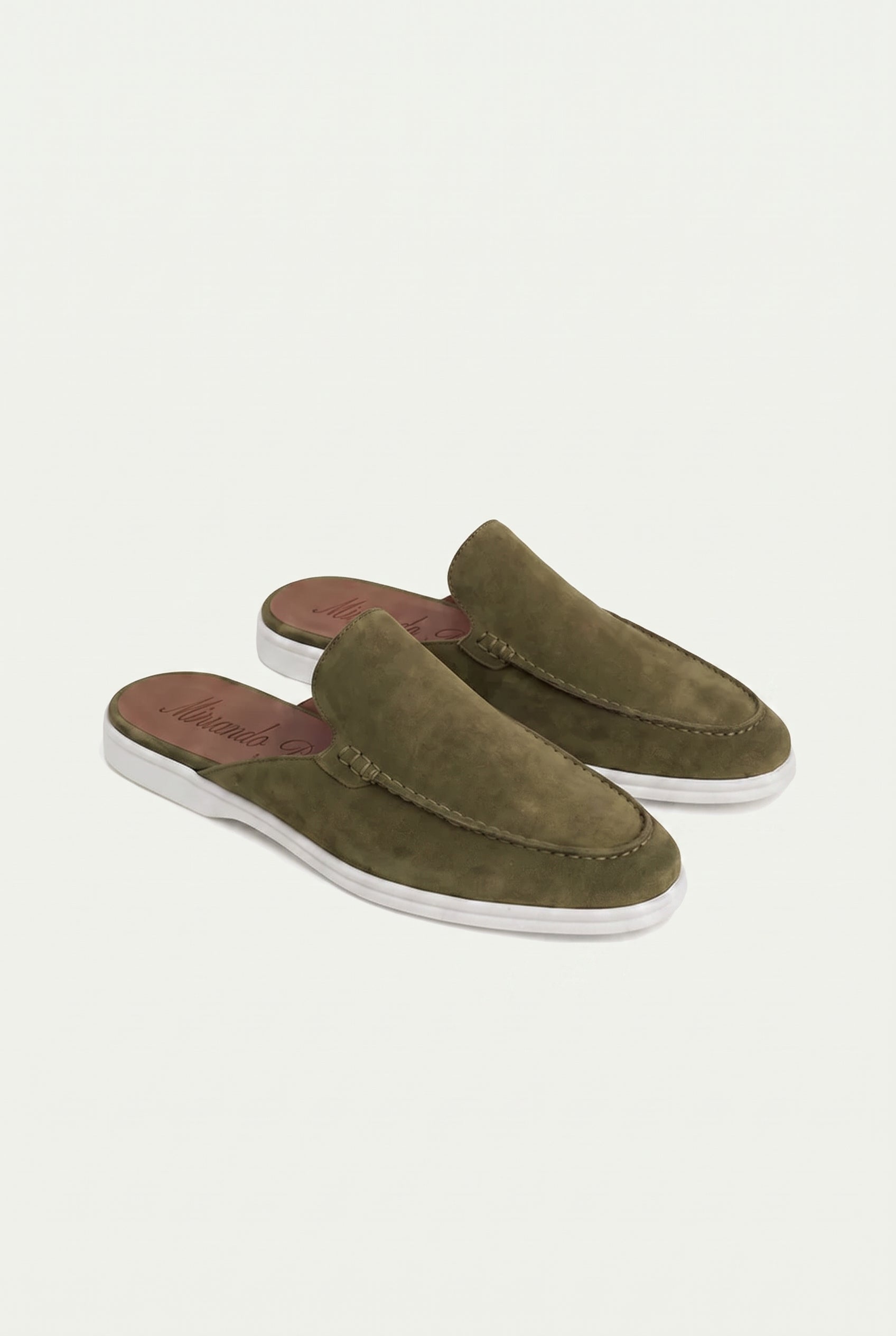 Yacht Loafer Suede Mule Sage