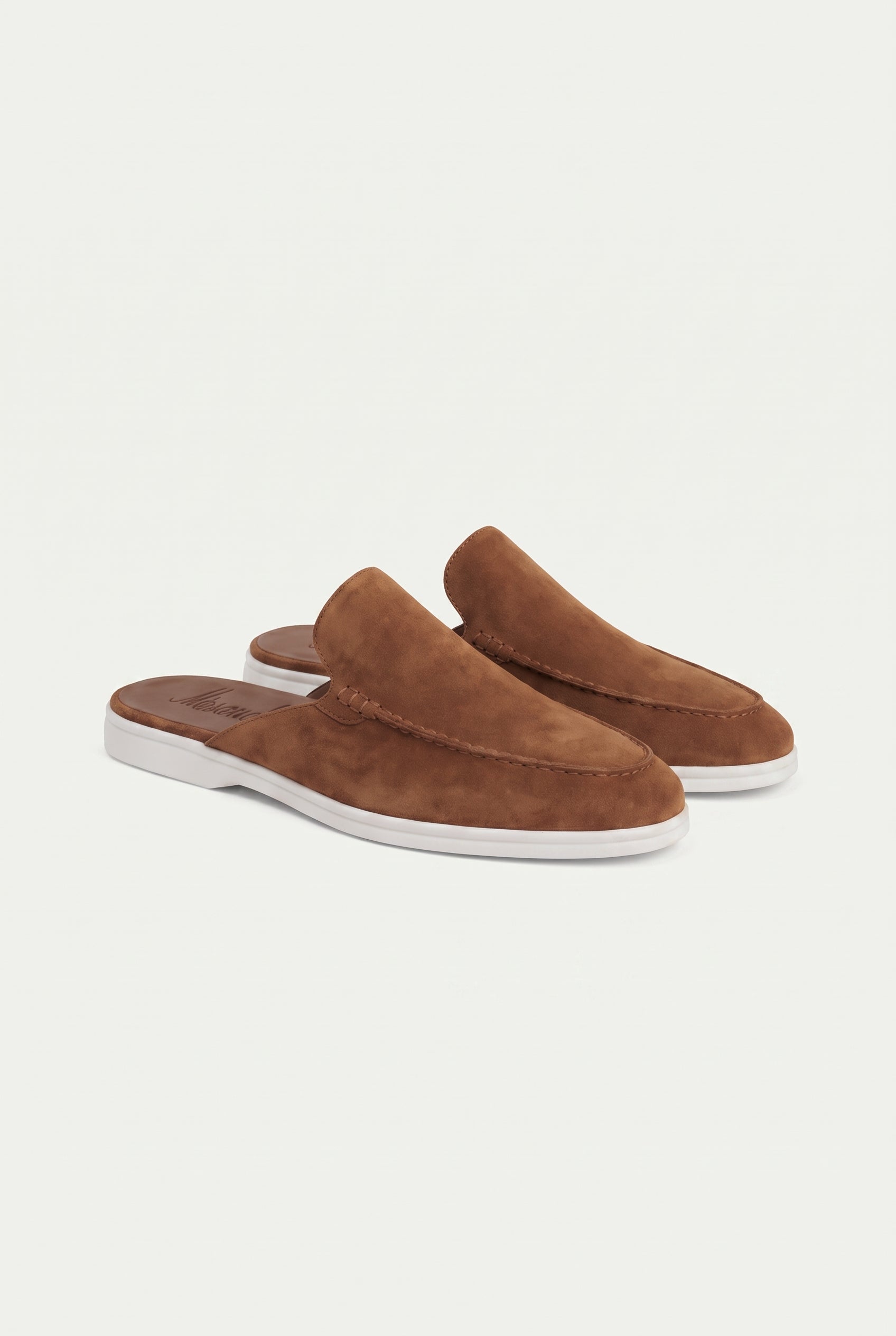 Yacht Loafer Suede Mule Tan