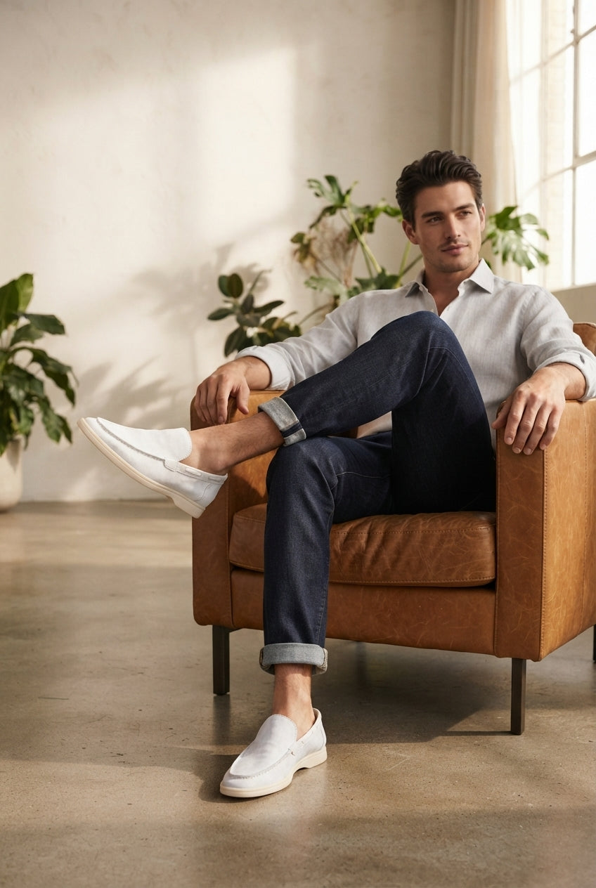 Yacht Loafers White