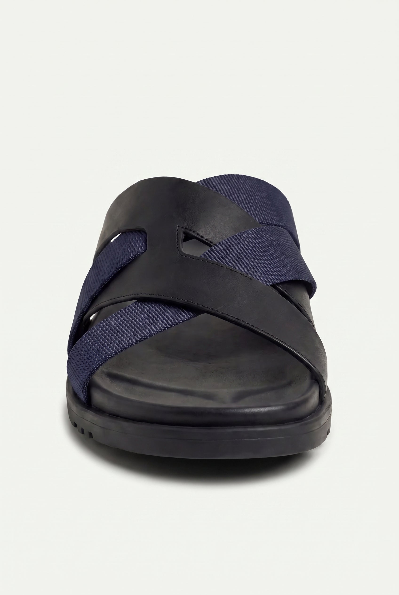 Mirsiani Leather Sandal Black Navy