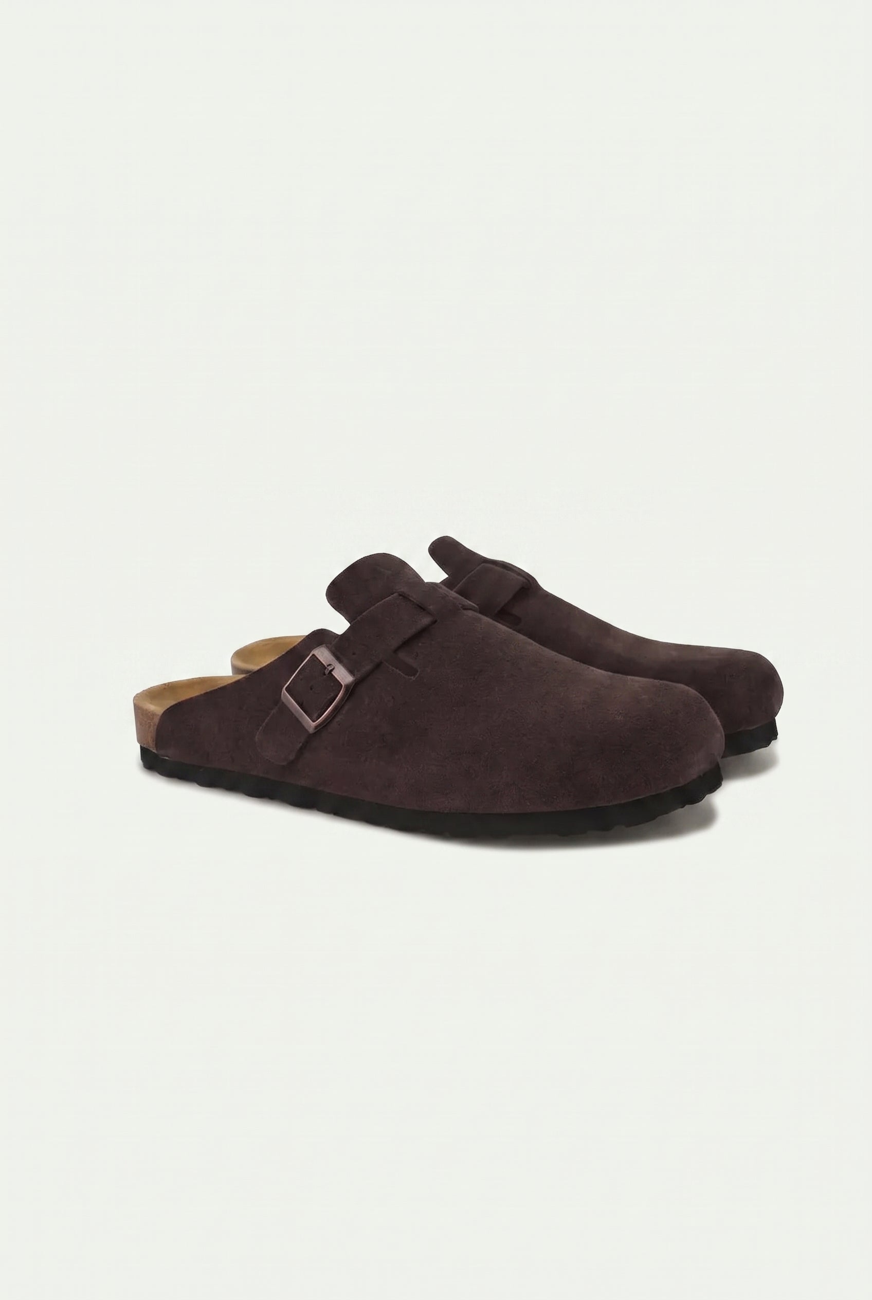 Old Money Suede Clogs Brown