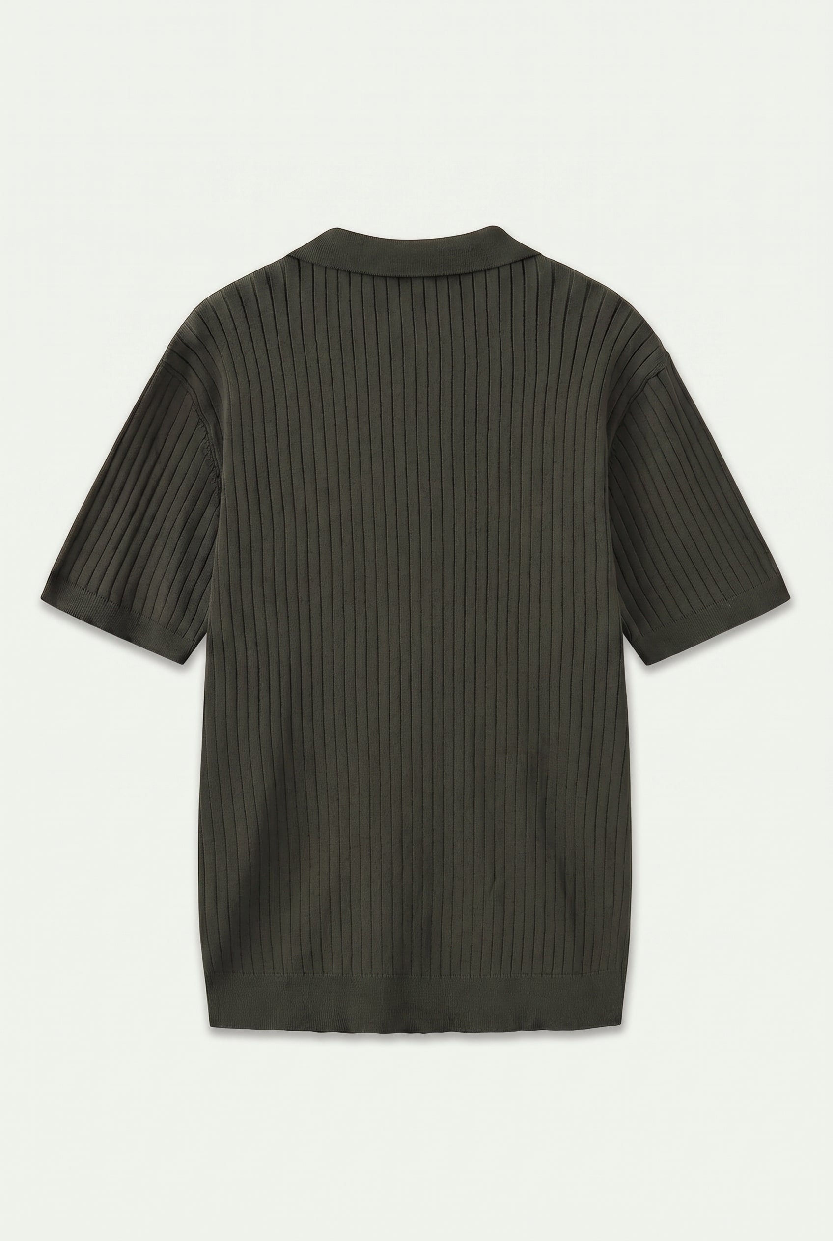 Premium Ribbed Polo Green