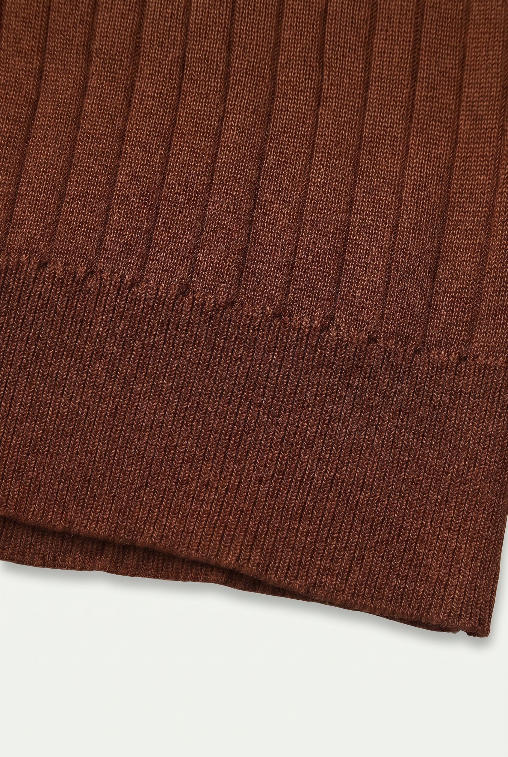 Premium Ribbed Polo Brown