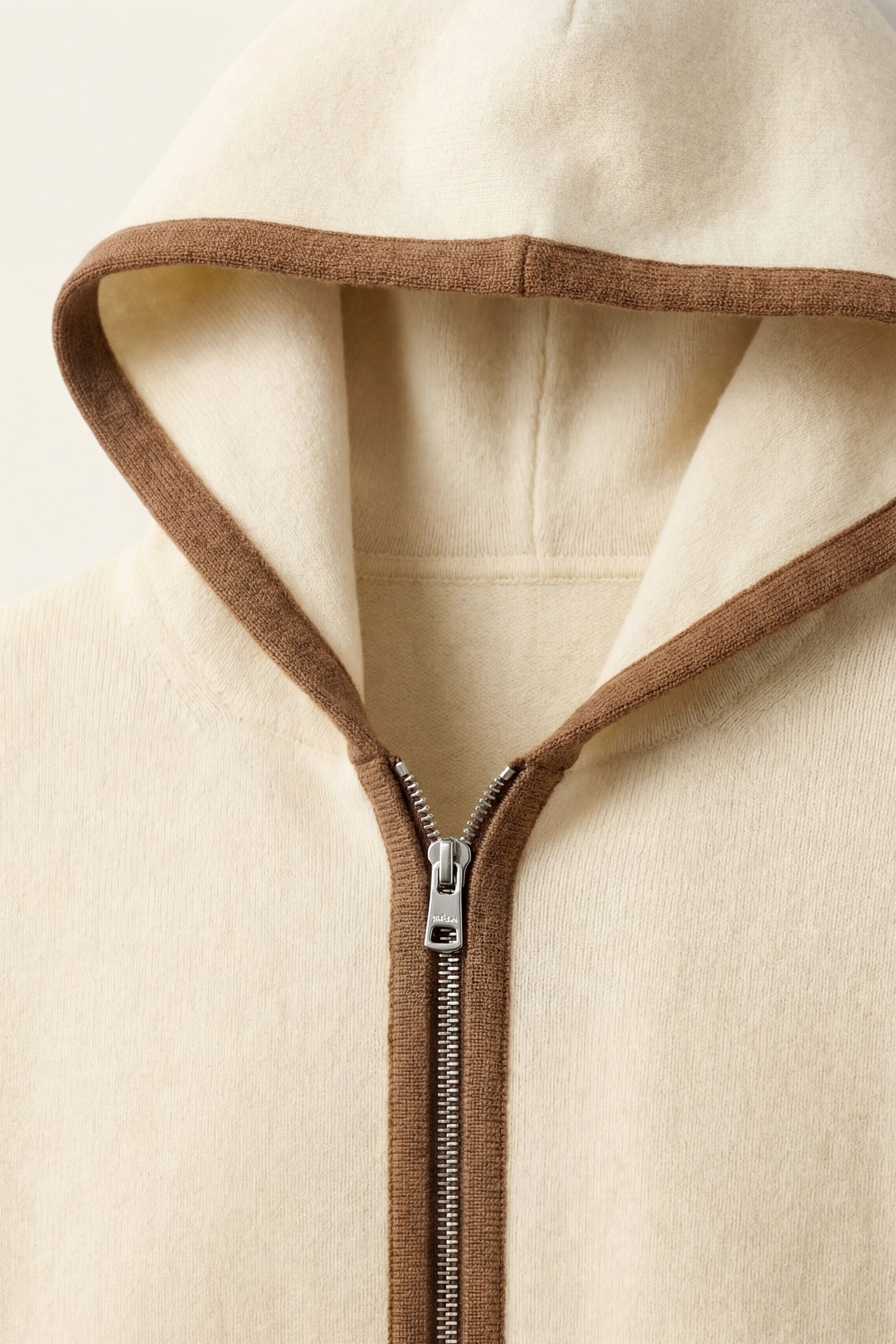 Cashmere Hooded Cardigan Cream