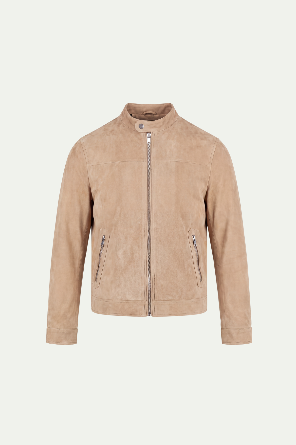 Mirsino Suede Biker Jacket Creme