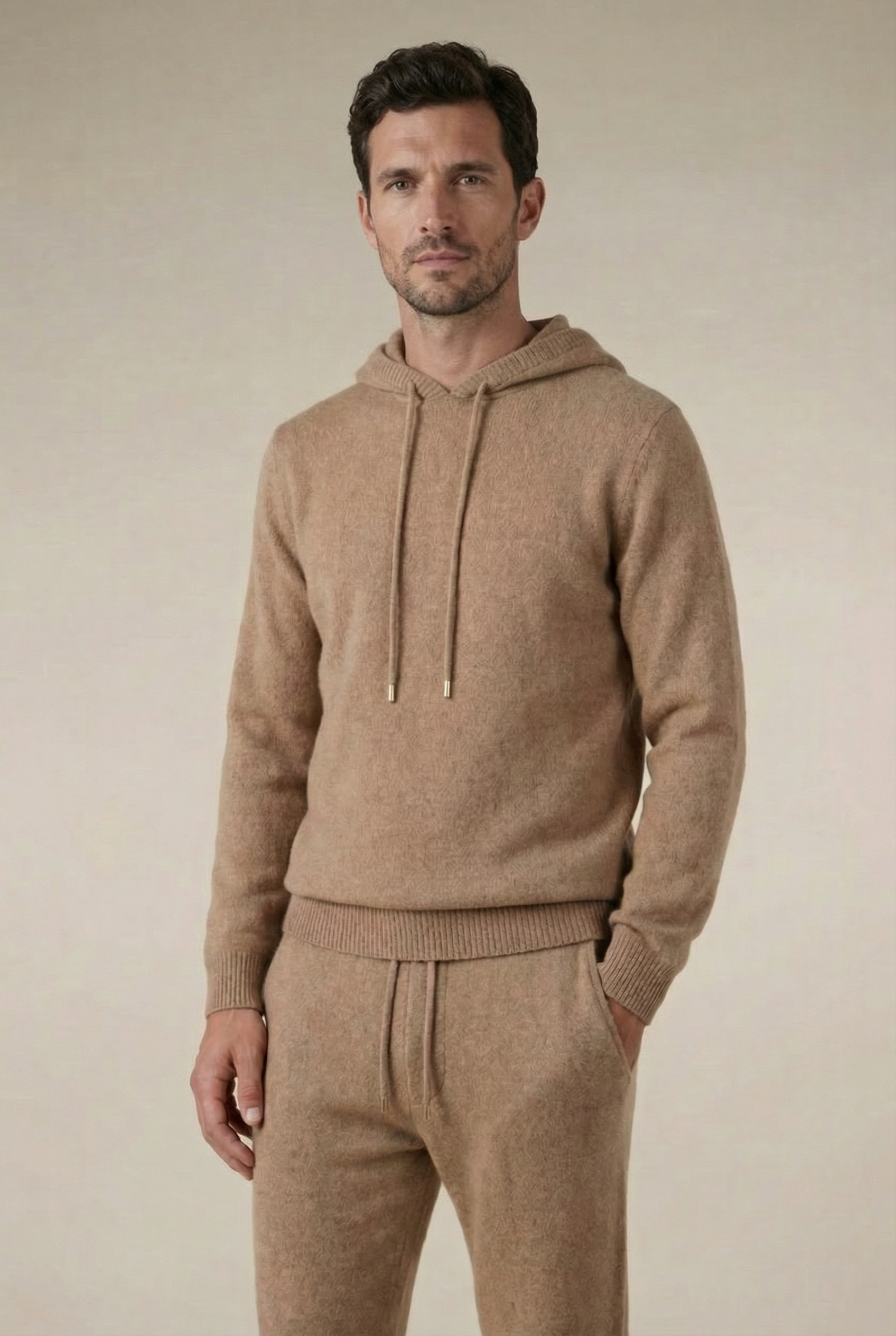 Pure Cashmere Leisure Set – Luxury Sand