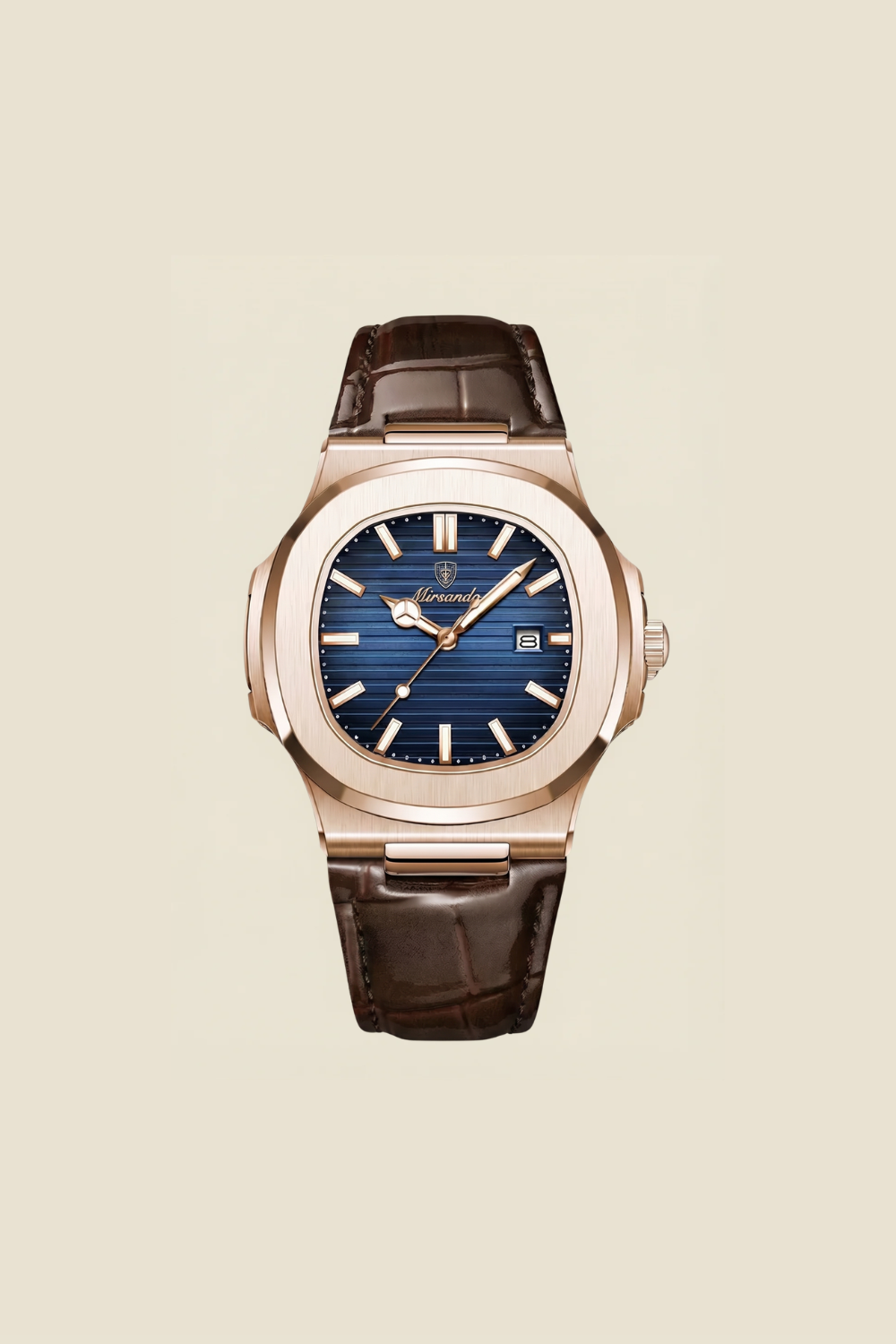 Lisbon Leather Watch Blue