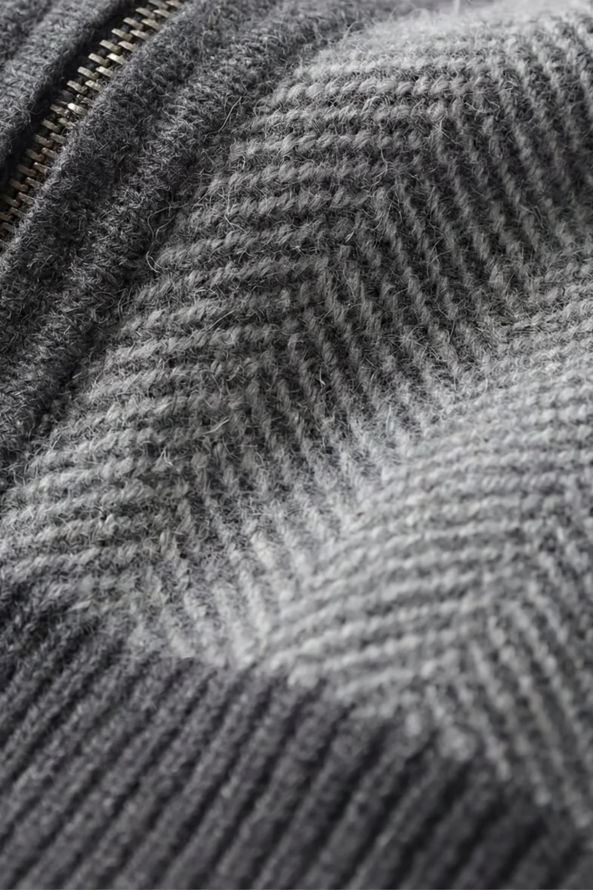 Mirsino Cashmere Zip Set Grey