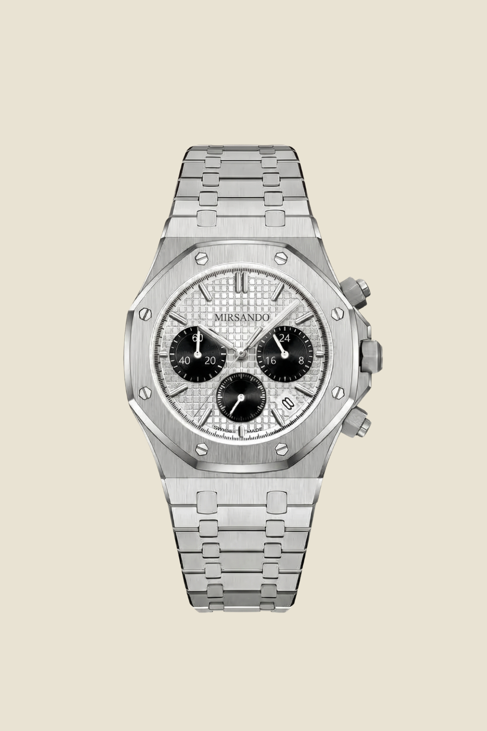 Athens Chronograph Watch Silver