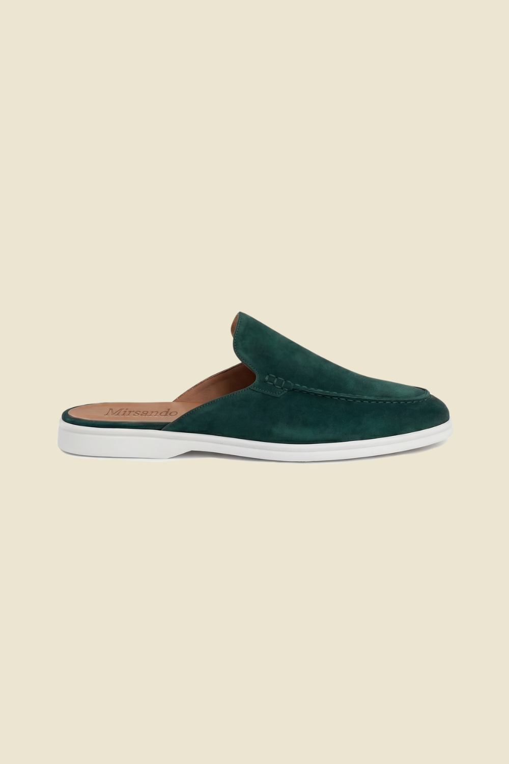 Yacht Loafer Suede Mule Forest Green