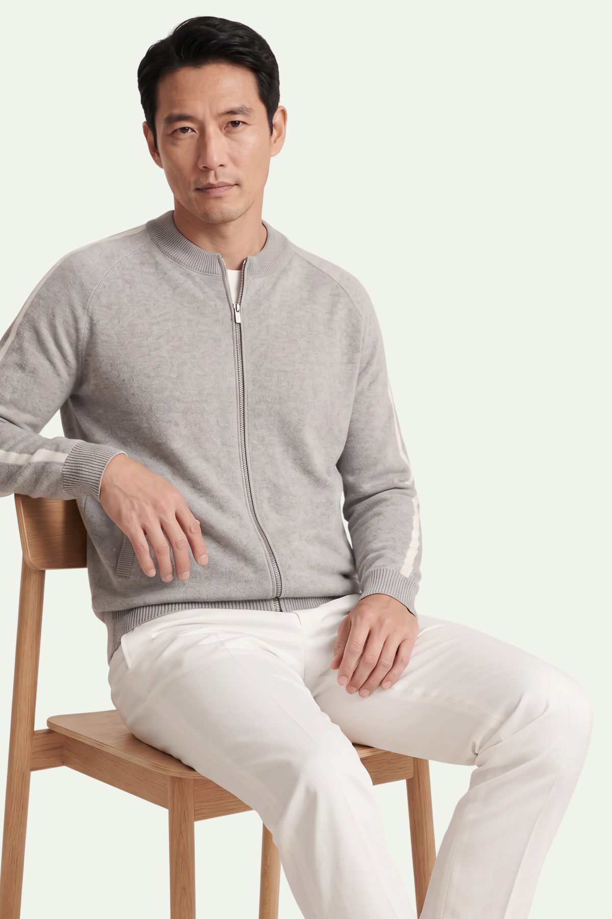 Mirsino Zip Knit Grey