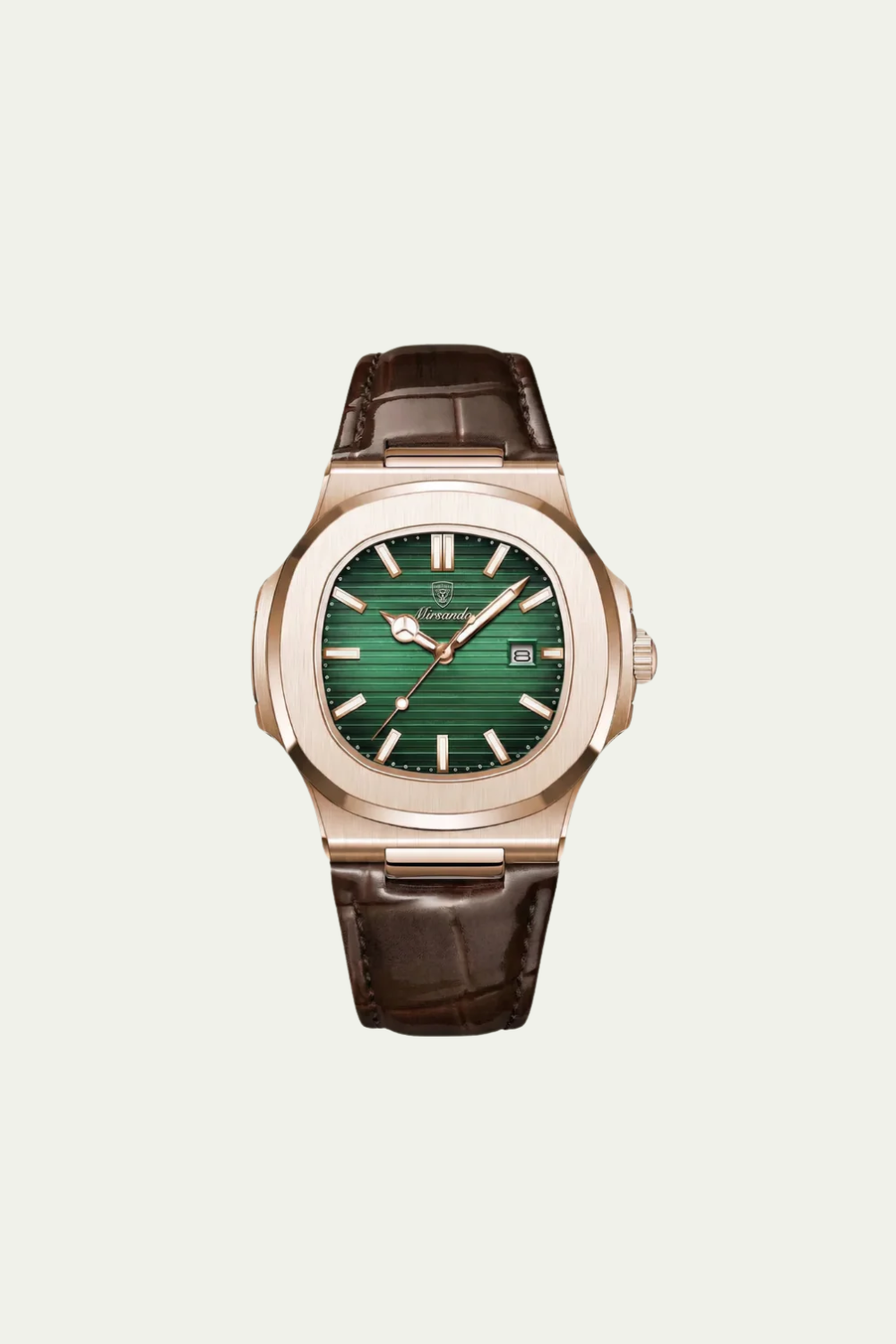 Lisbon Leather Watch Green
