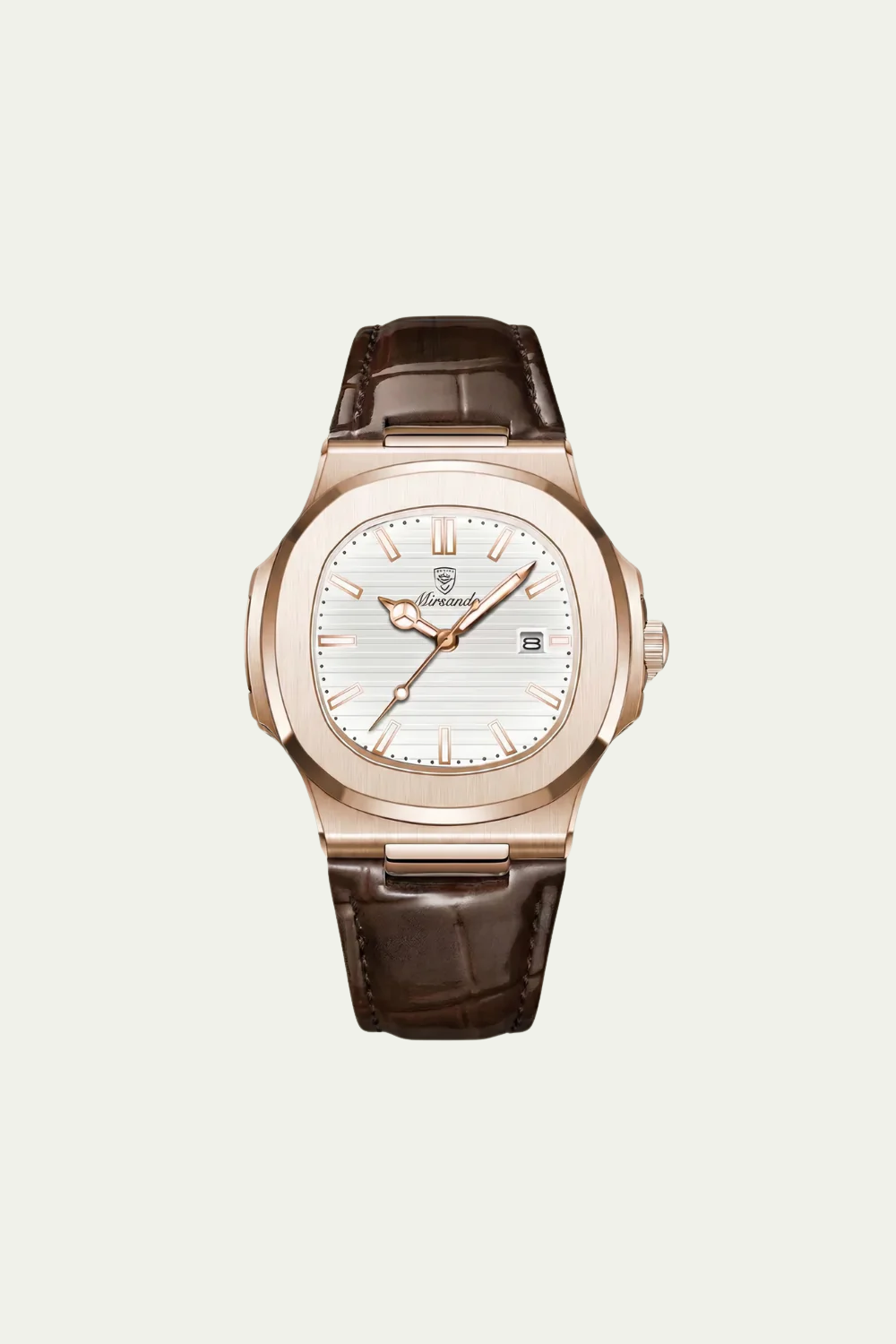 Lisbon Leather Watch White