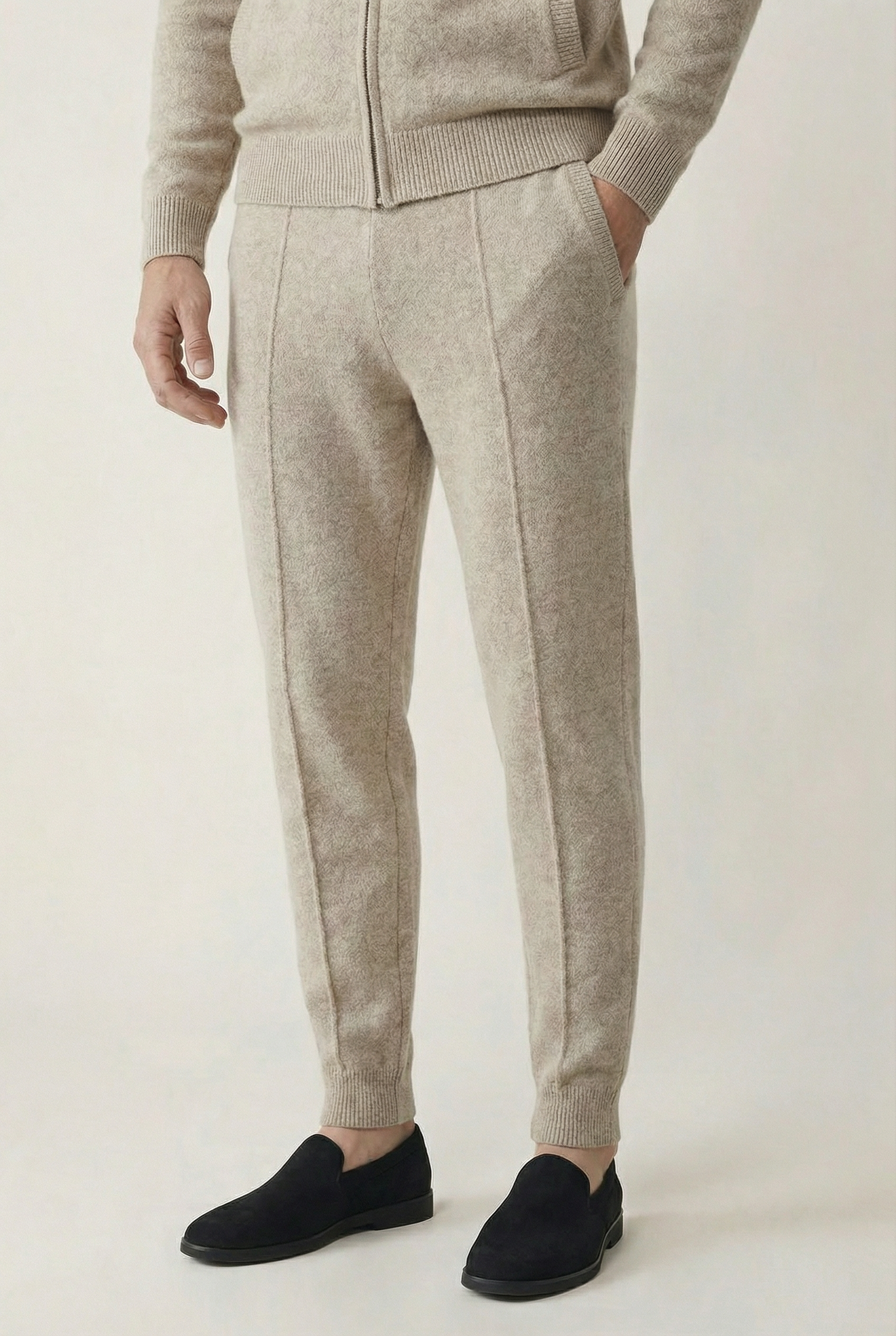 Premium Wool Zip Set - Sand