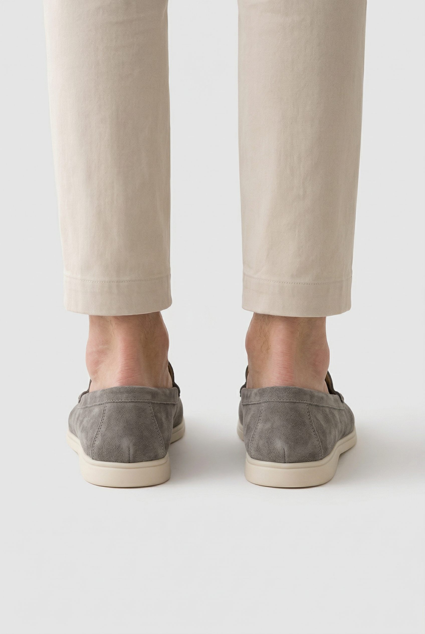 Suede Loafers Grey