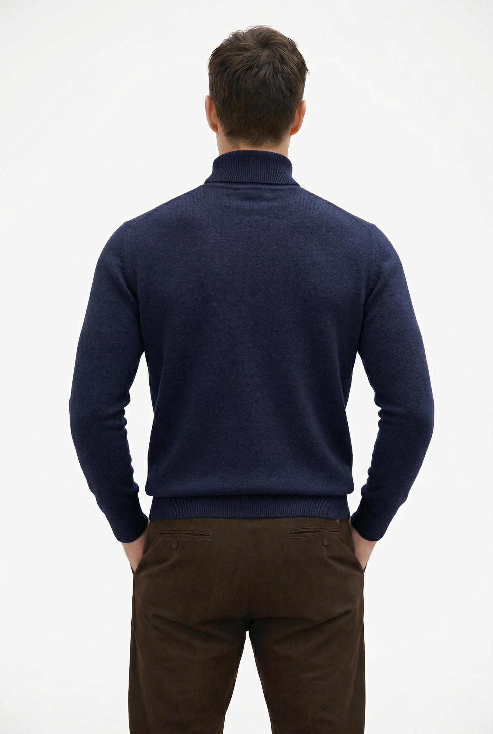 Cashmere Turtleneck Sweater Navy
