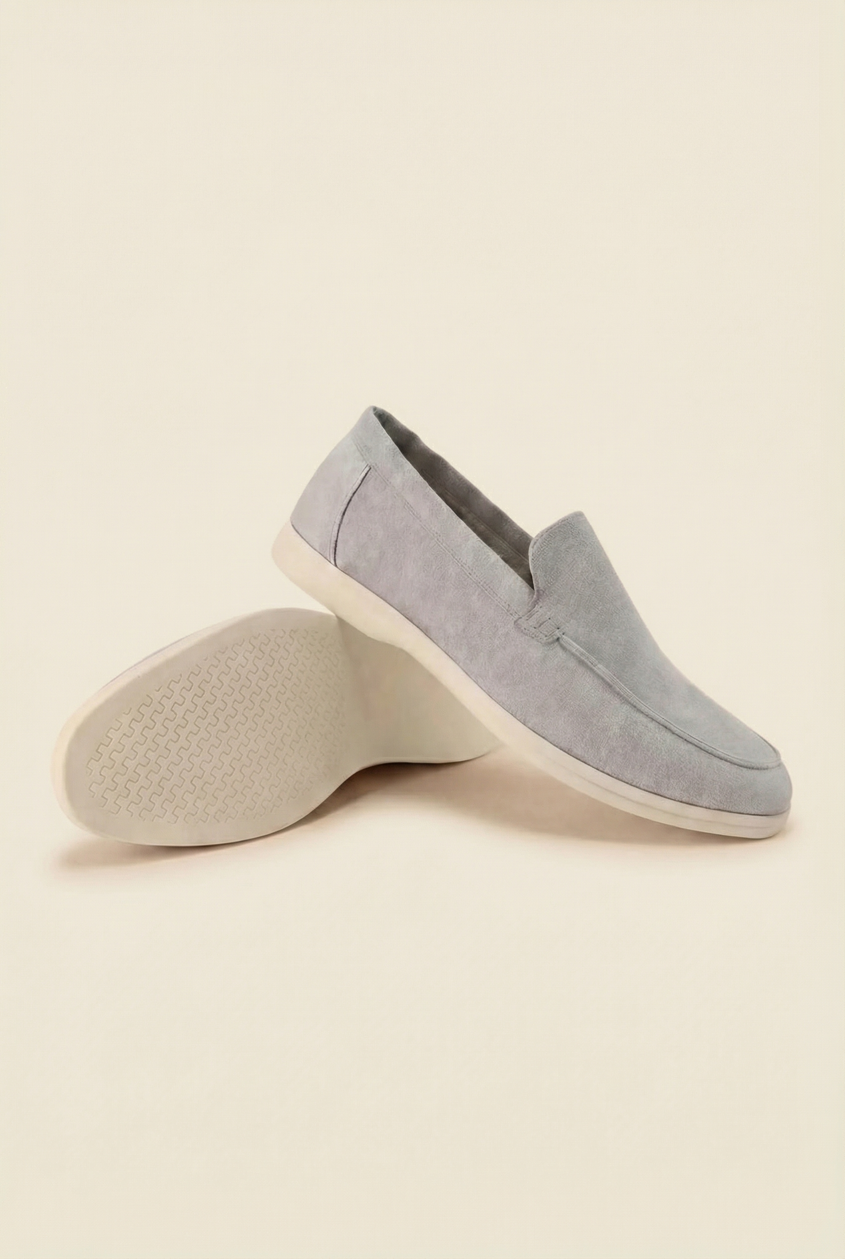 Old Money Suede Loafers Grey