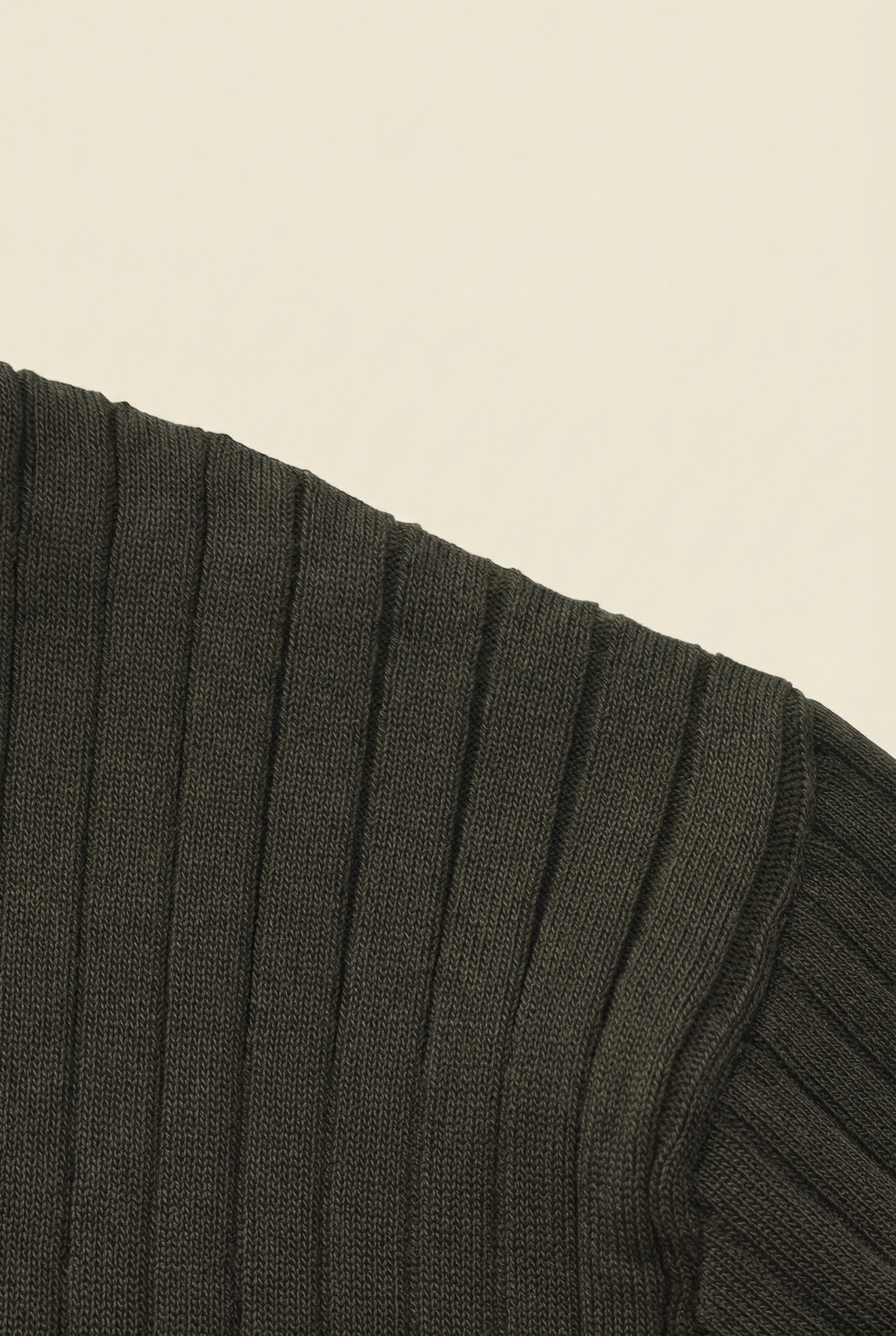 Premium Ribbed Polo Green