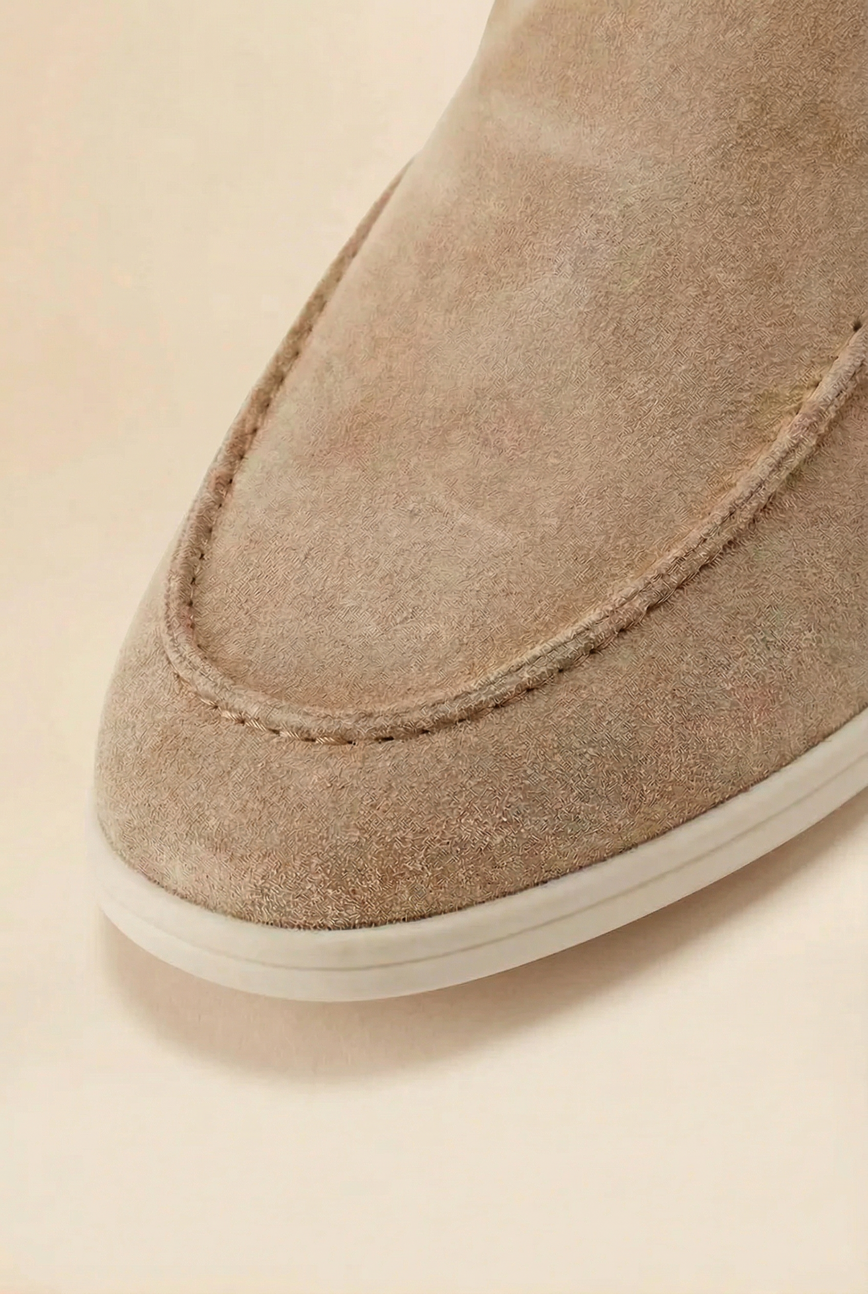 Old Money Suede Loafers Light Brown