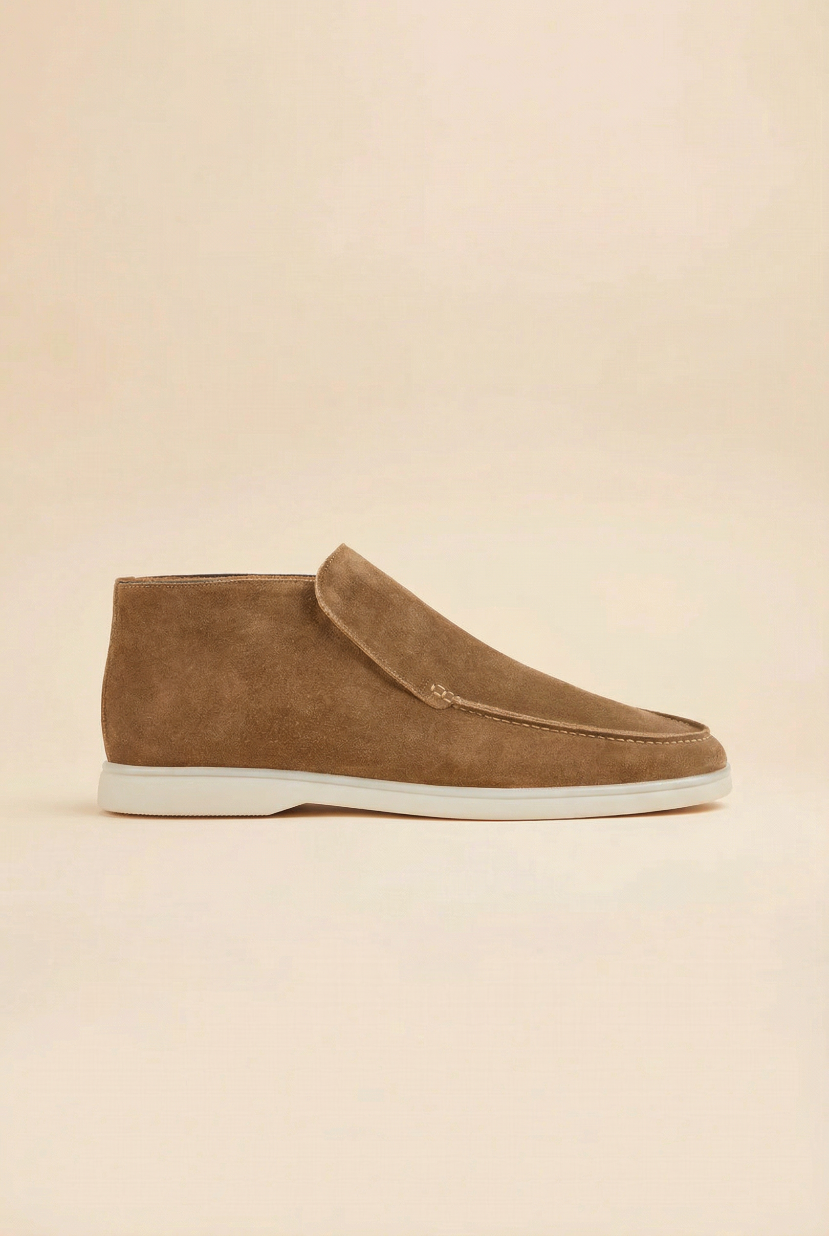Beige High Top Loafer