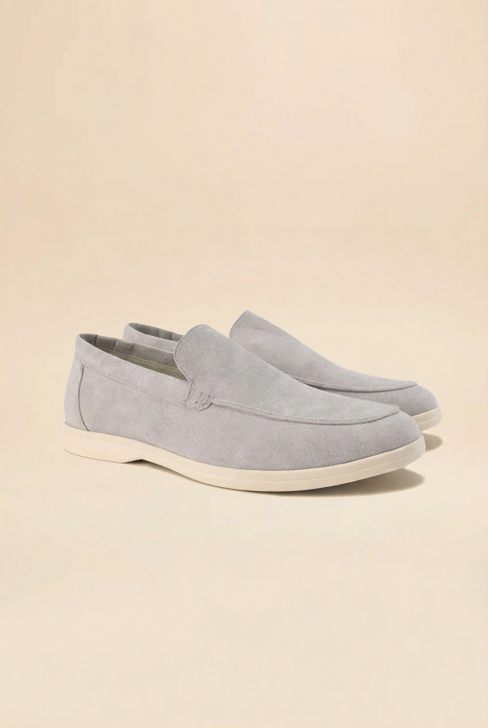 Old Money Suede Loafers Grey