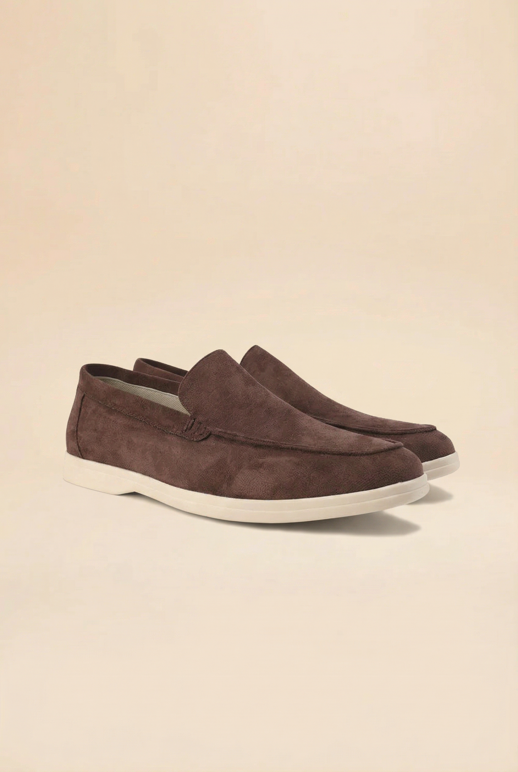Old Money Suede Loafers Chocolate