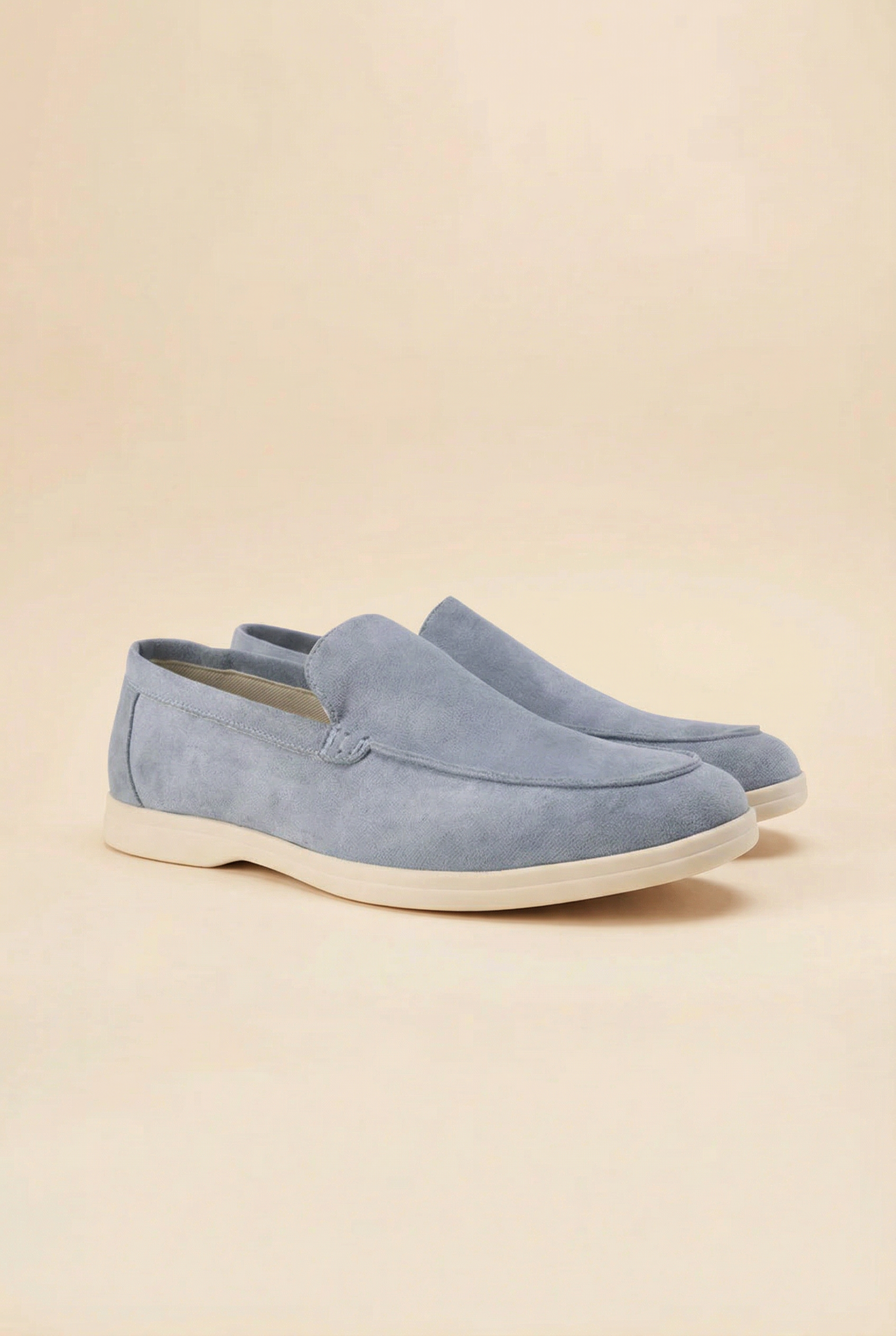 Old Money Suede Loafers Blue