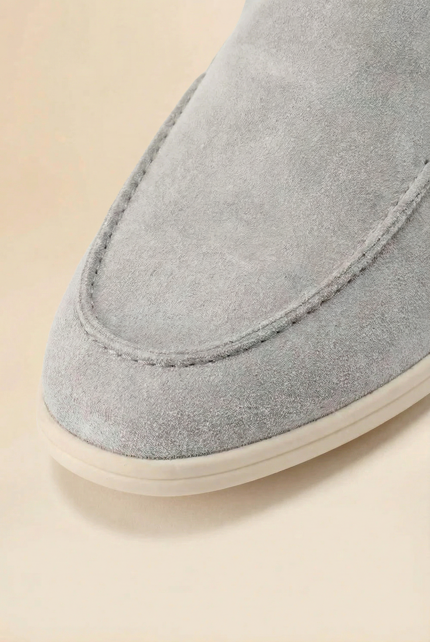 Old Money Suede Loafers Grey