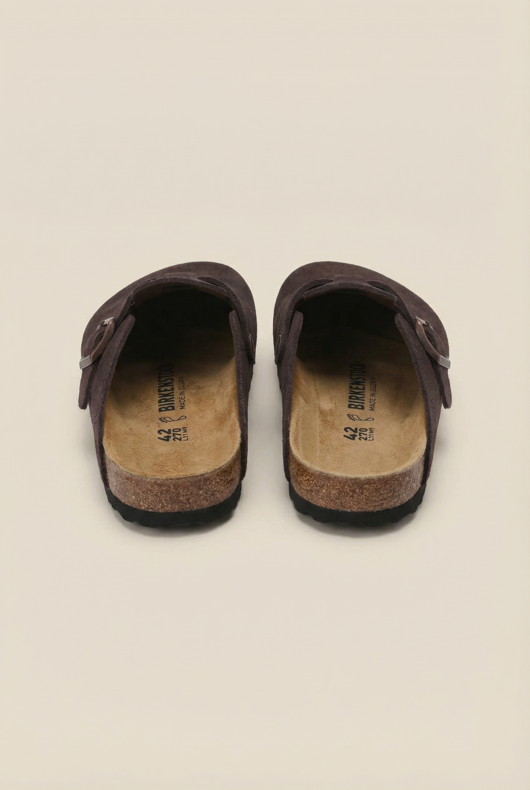 Old Money Suede Clogs Brown