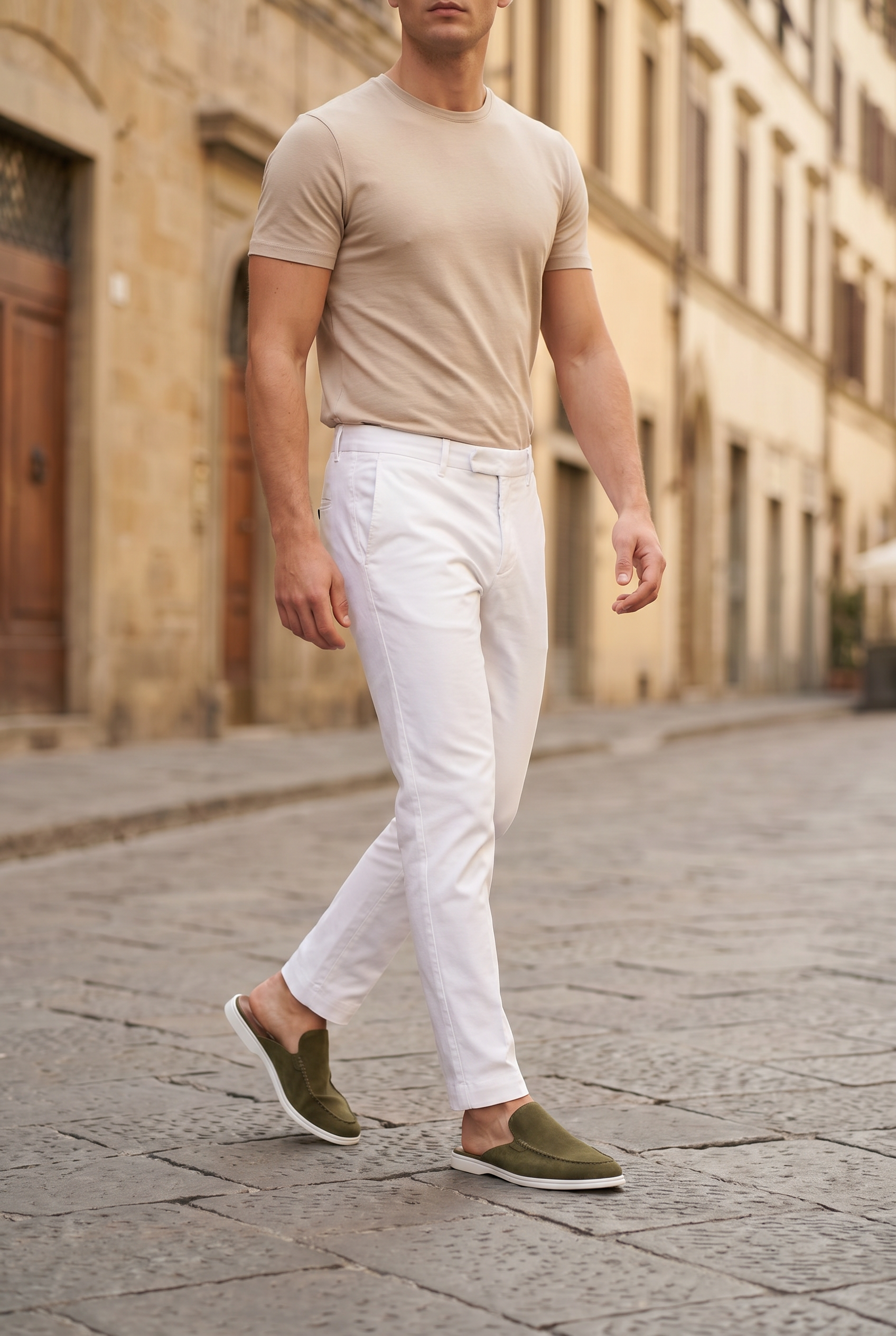 Yacht Loafer Suede Mule Sage