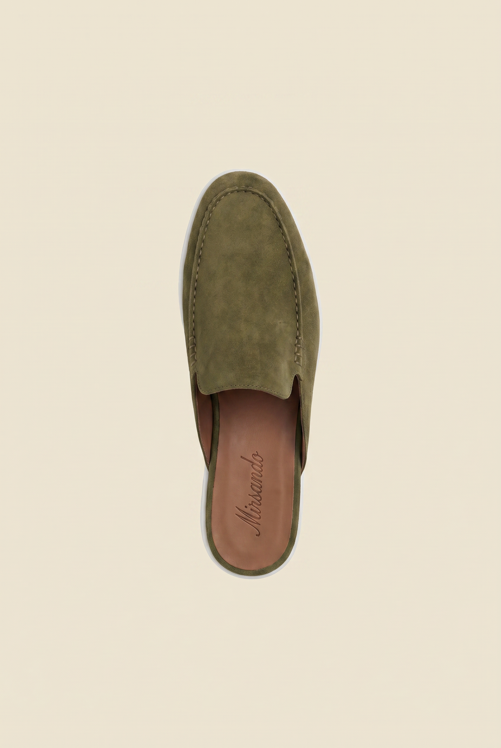 Yacht Loafer Suede Mule Sage