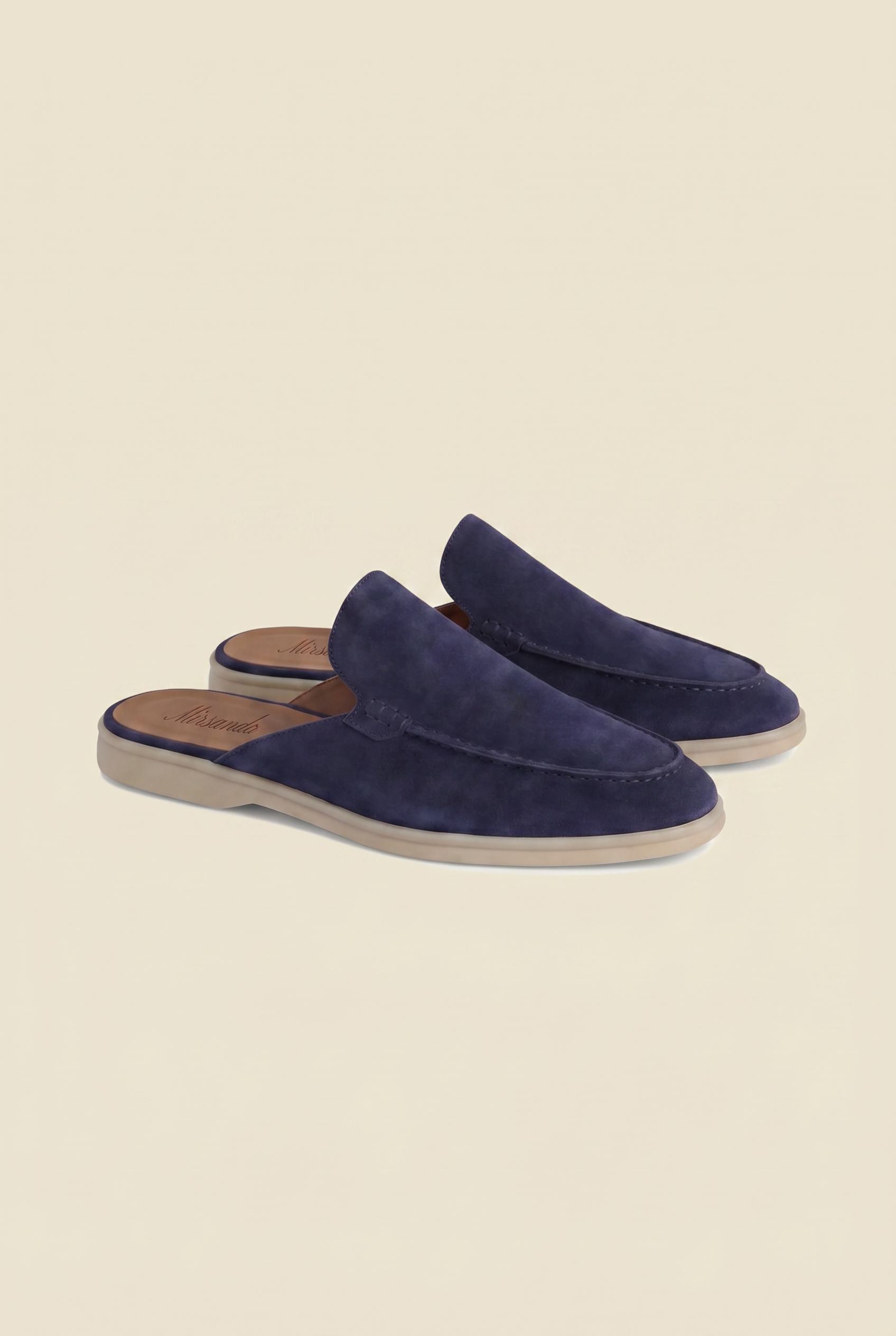 Yacht Loafer Suede Mule Navy