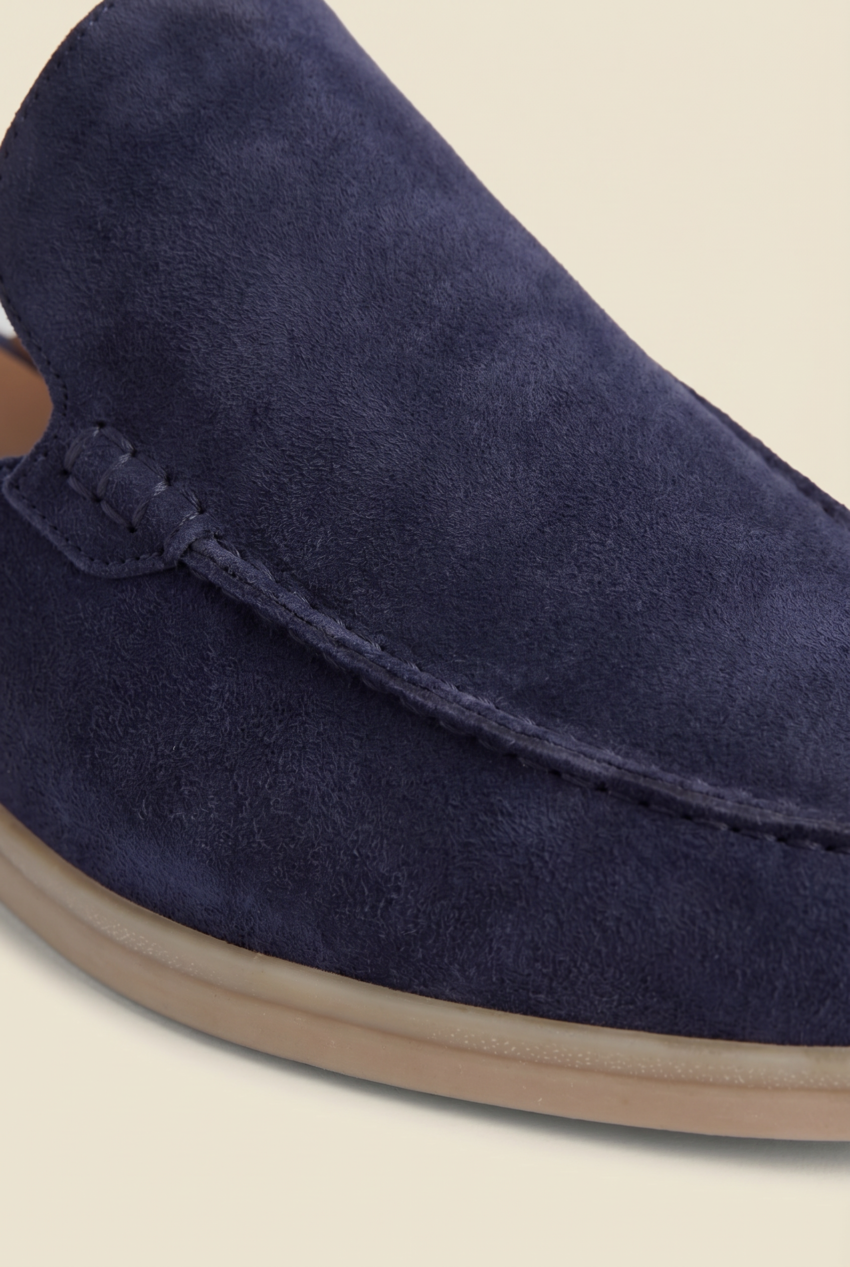 Yacht Loafer Suede Mule Navy