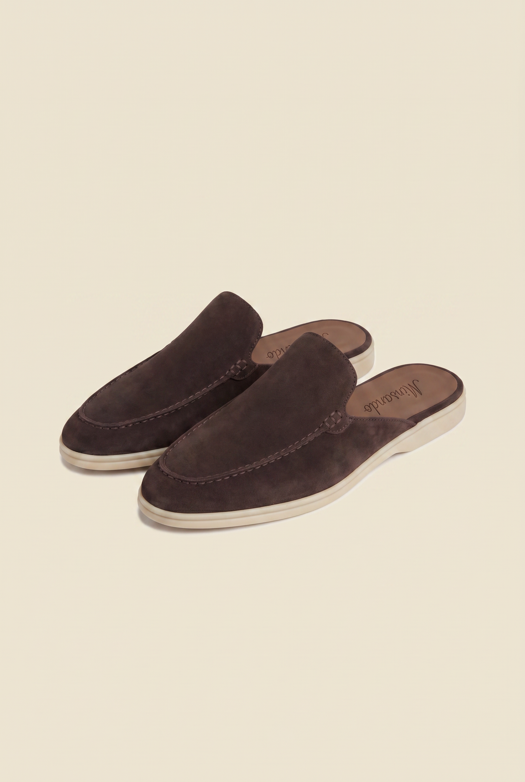 Yacht Loafer Suede Mule Brown