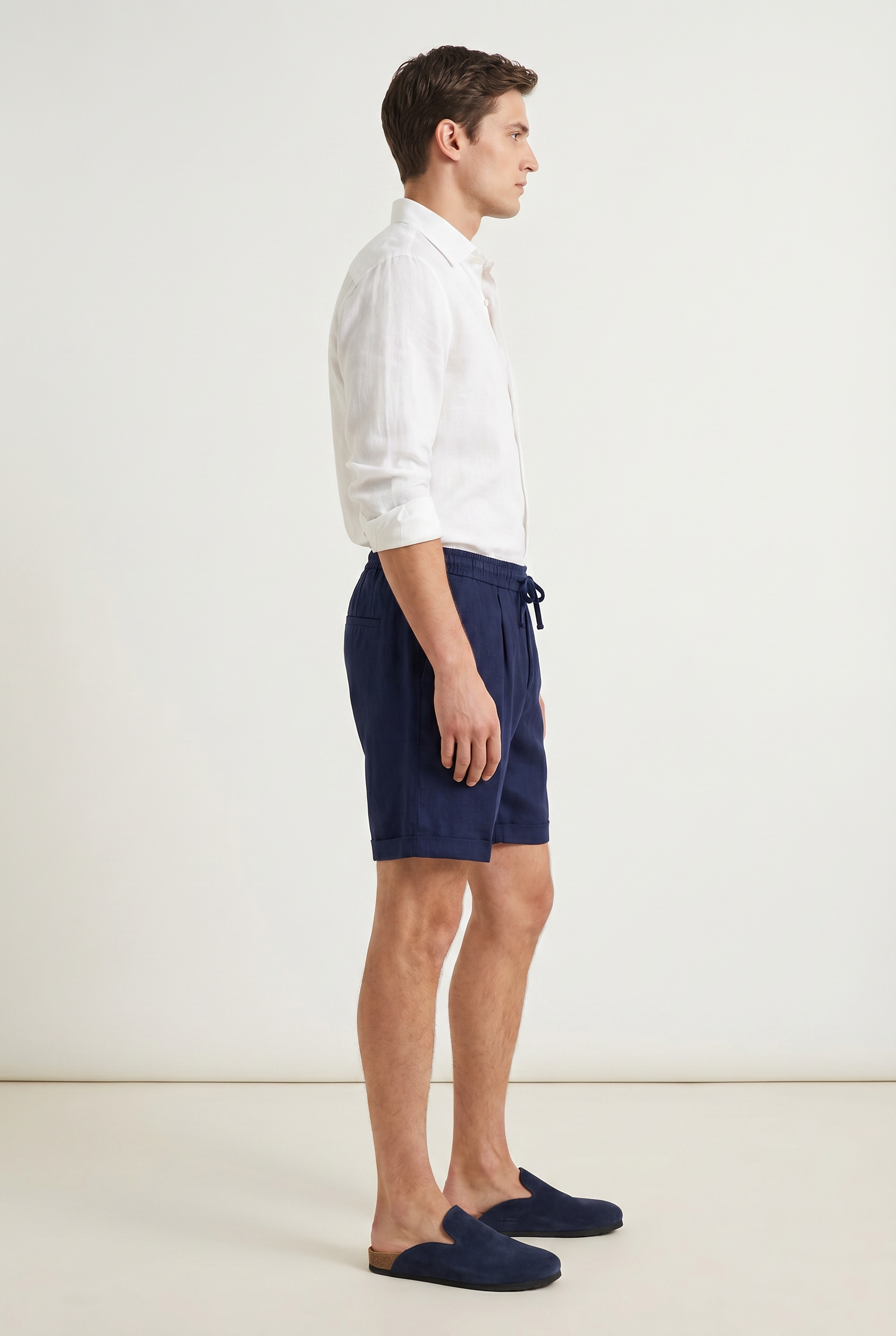 Mirsando Linen Short Navy