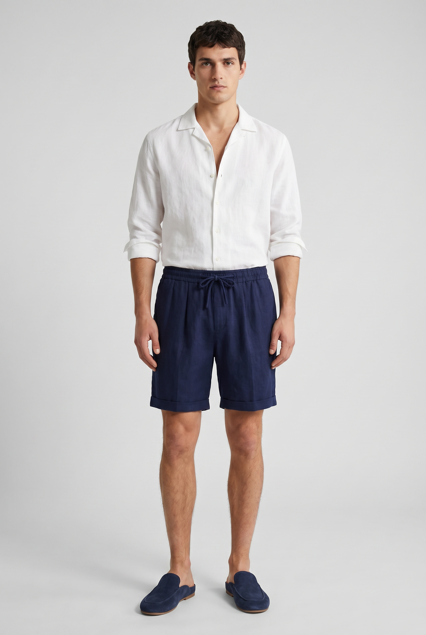 Mirsando Linen Short Navy