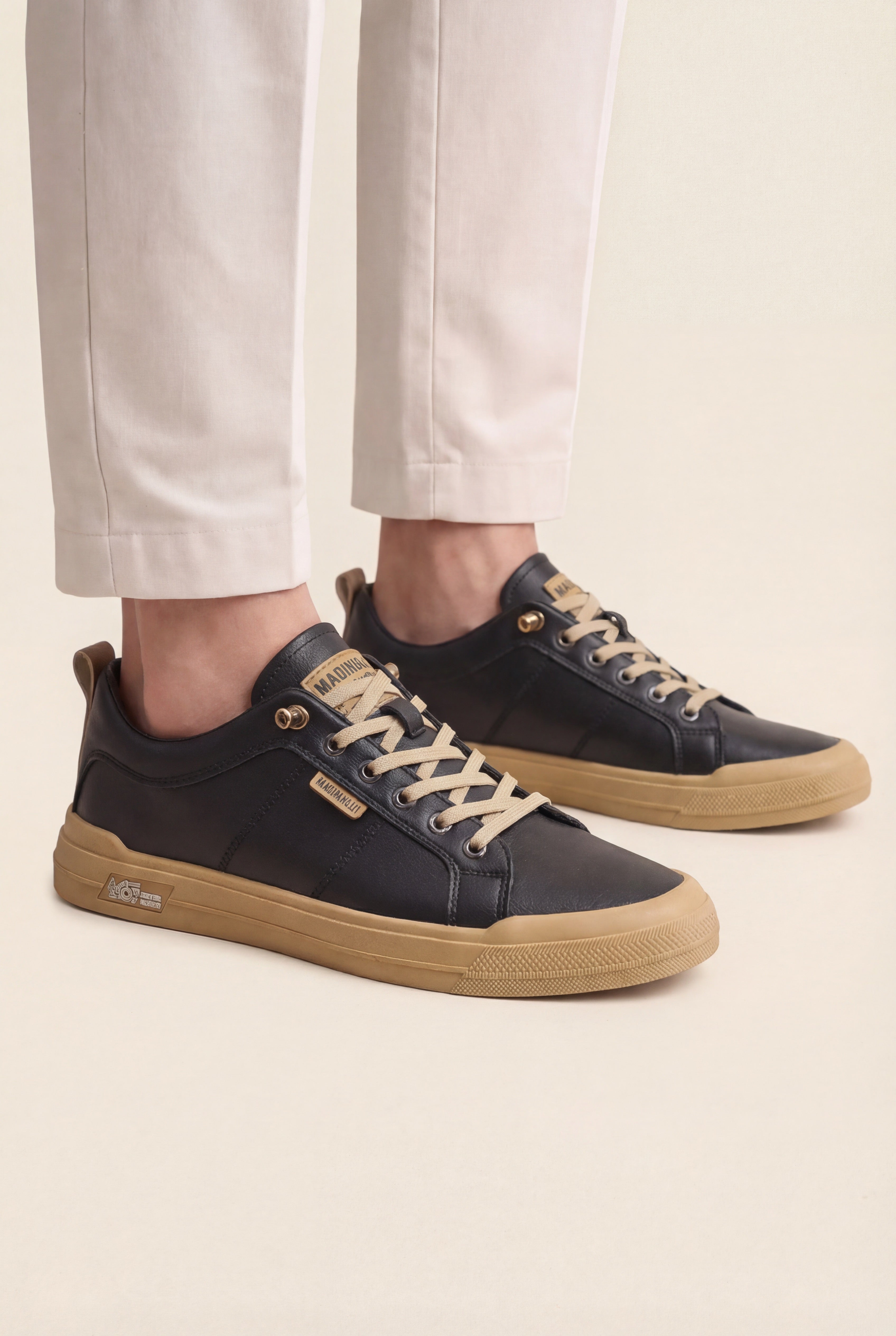 Mirsadon Leather Trainers Black