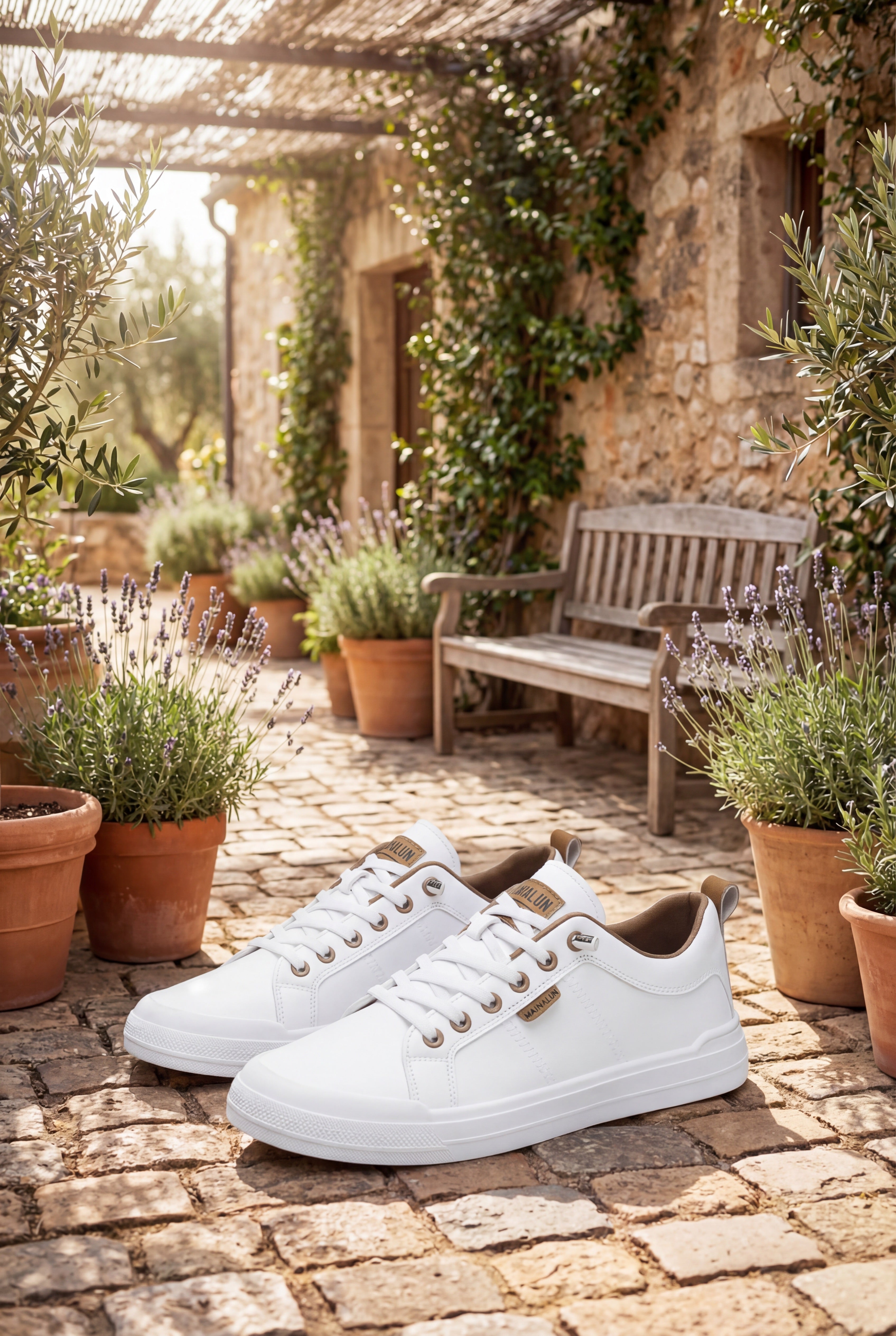 Mirsadon Leather Trainers White