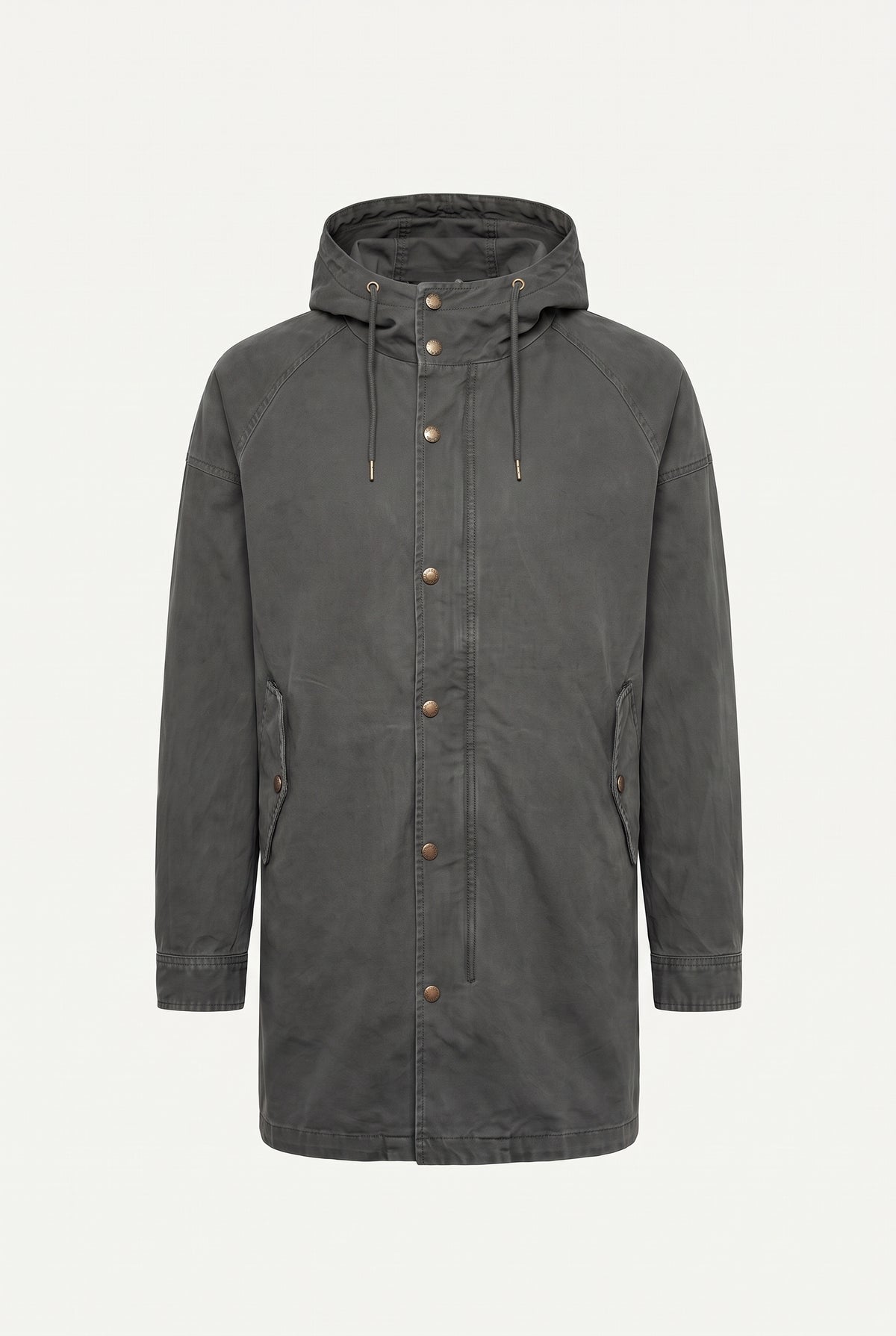 Mirsino Military Style Parka Grey