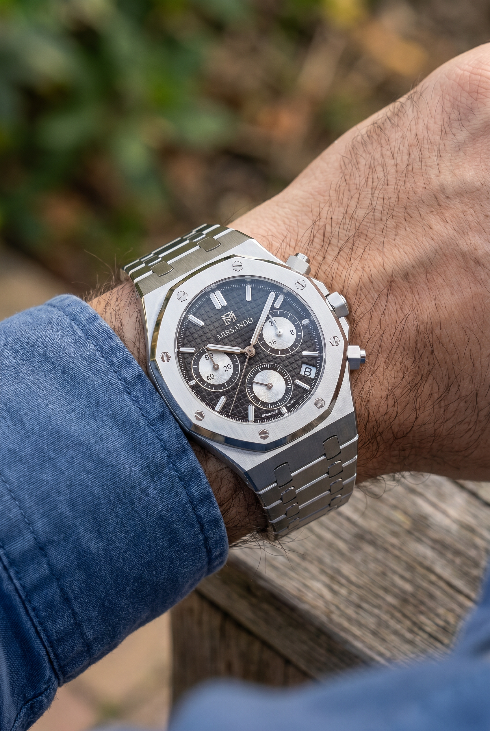 Athens Chronograph Watch Black